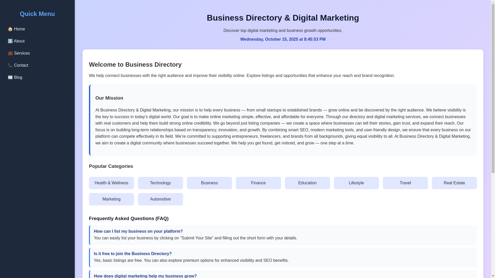 website screenshot of https://digitalhubwf.shop/