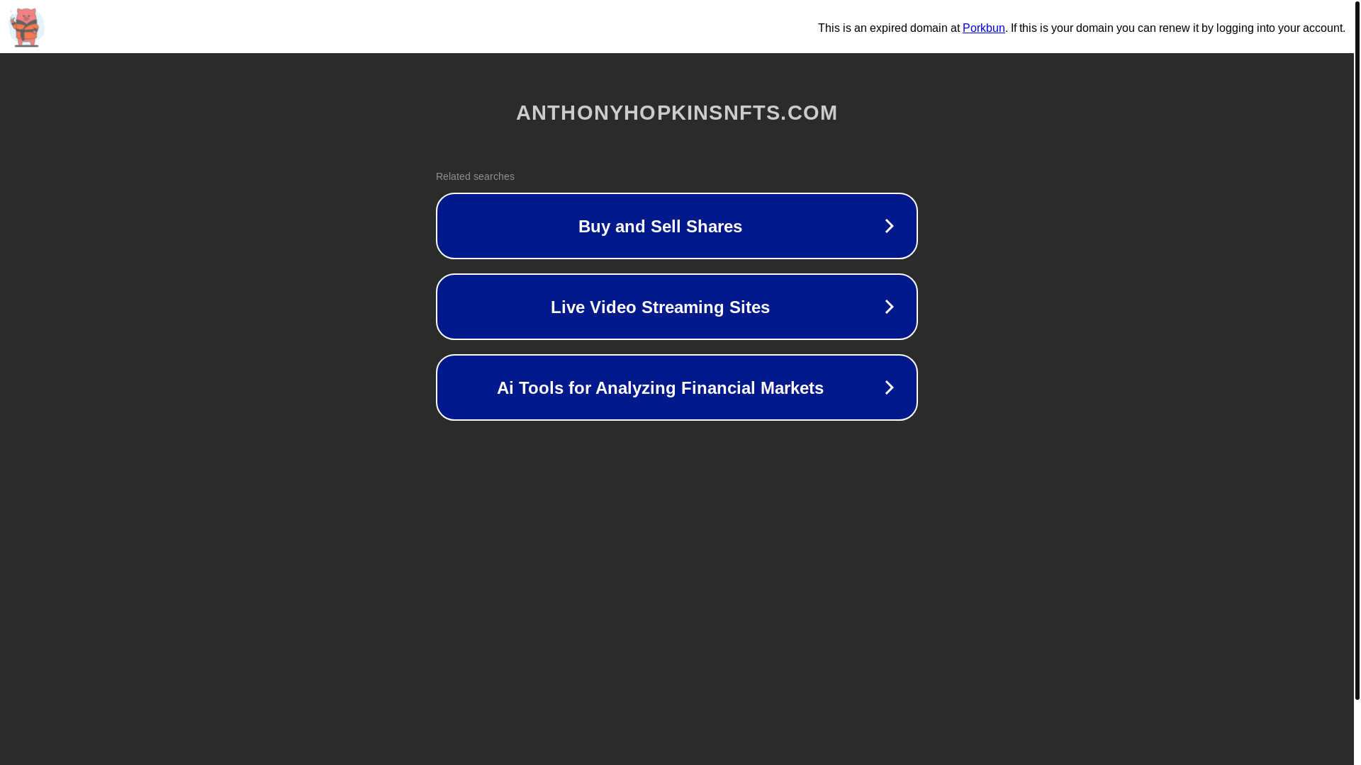 website screenshot of http://anthonyhopkinsnfts.com/