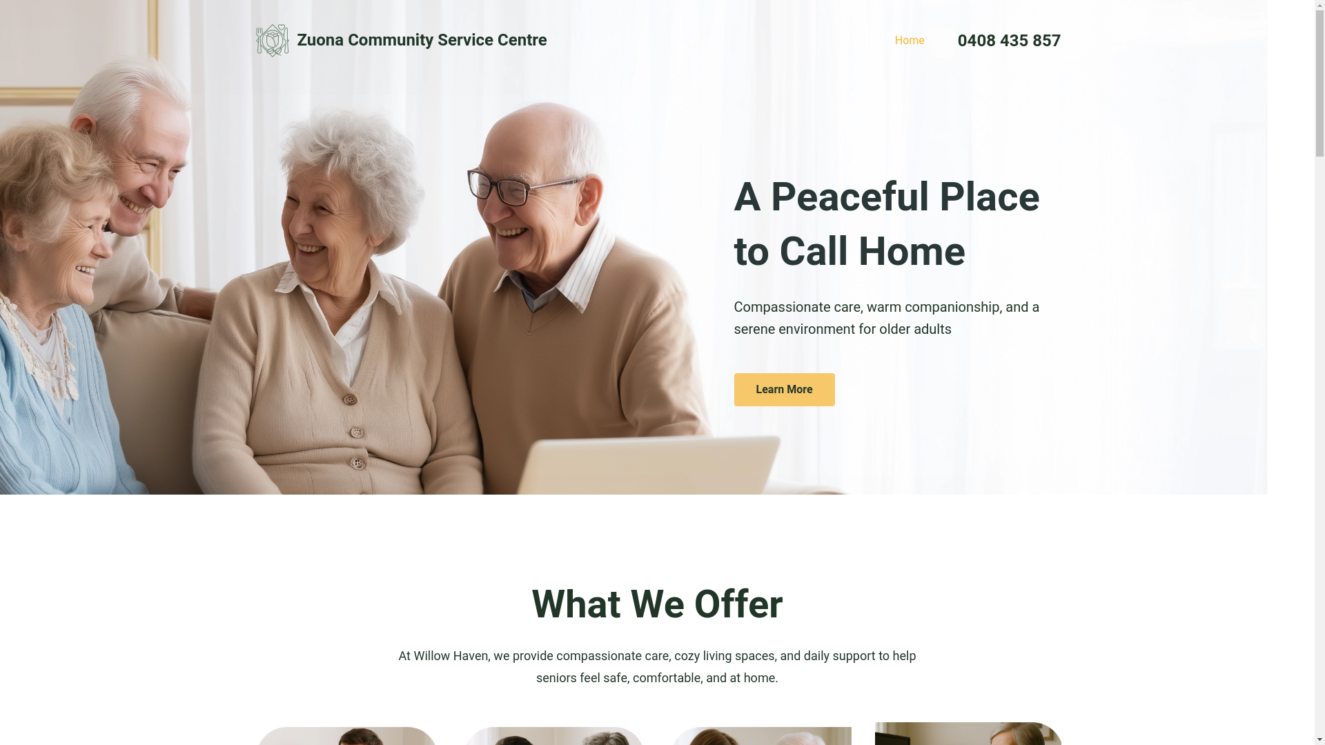 website screenshot of https://zuonacsc.com.au/