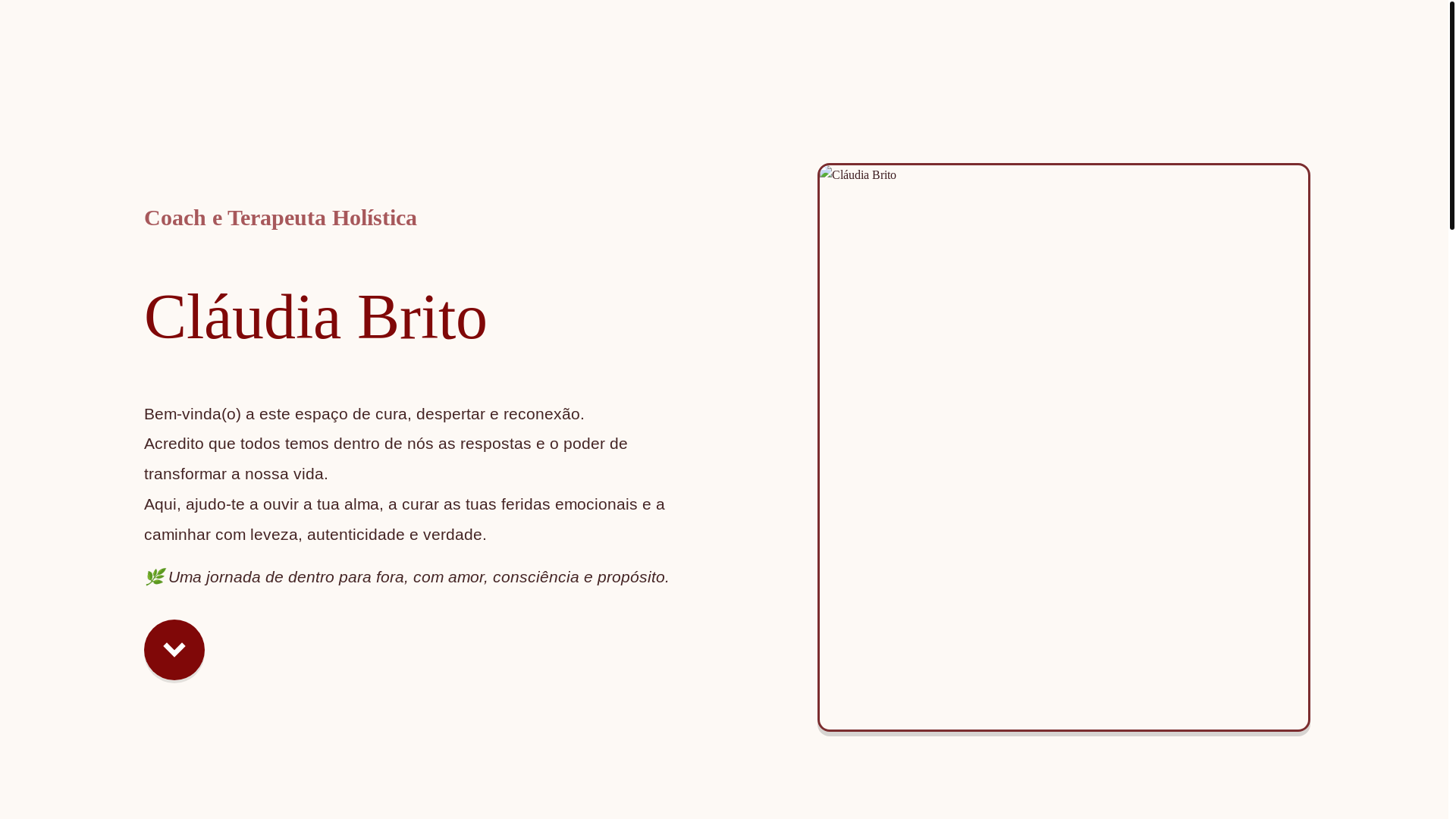 website screenshot of https://claudiabrito.pt/
