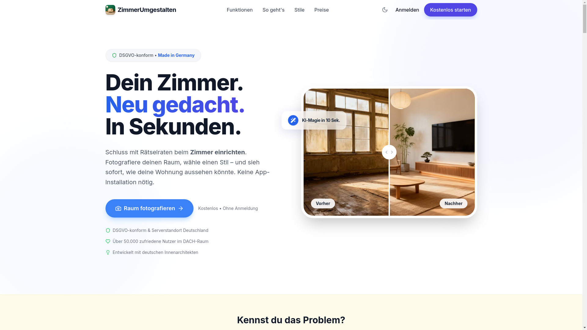 website screenshot of https://zimmergestalten.de/