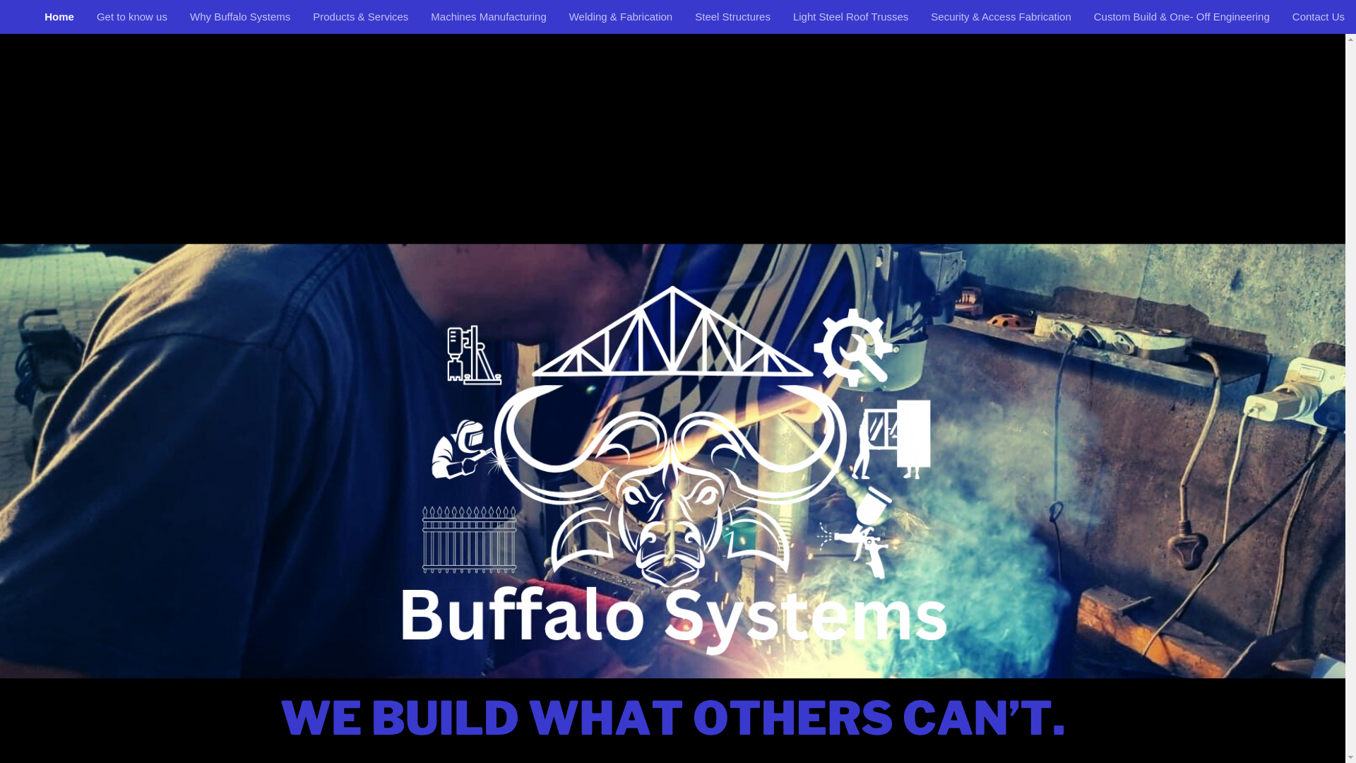 website screenshot of https://buffalosteelsystems.com/