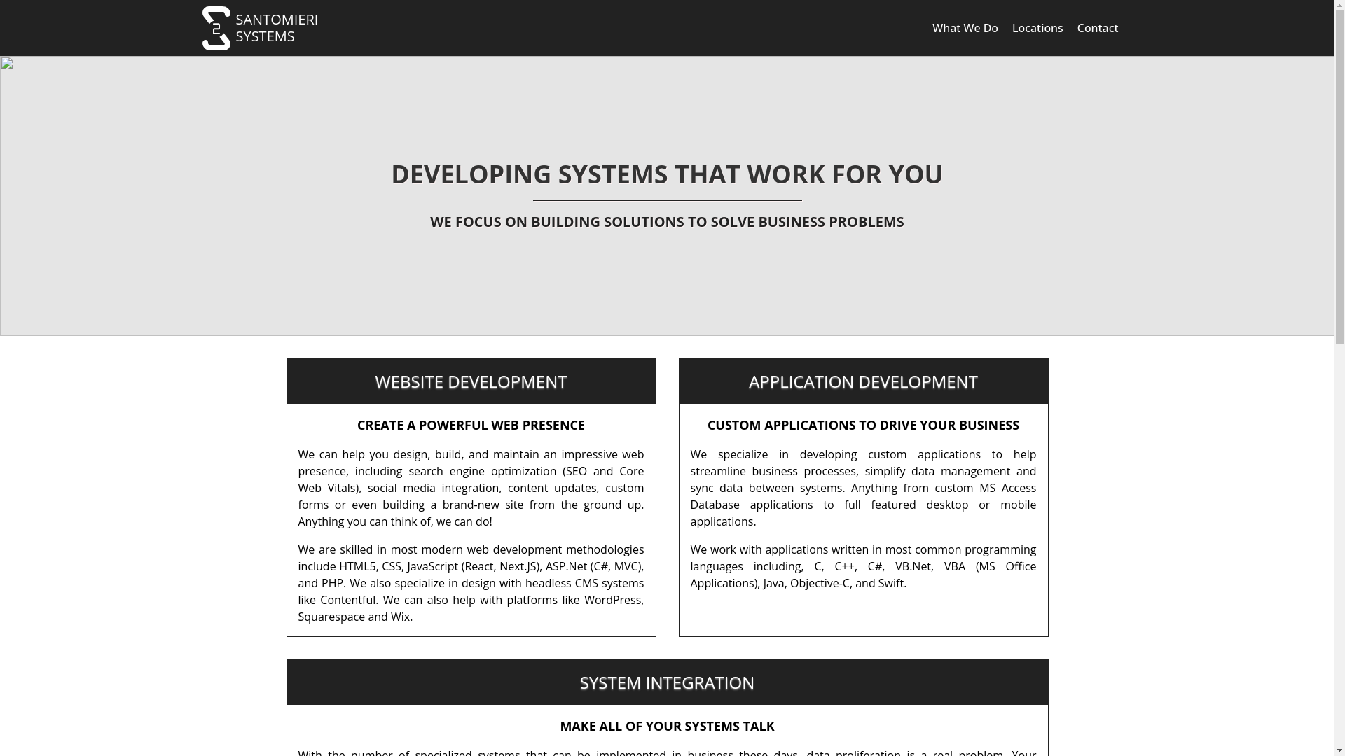 website screenshot of https://santsys-web.pages.dev/