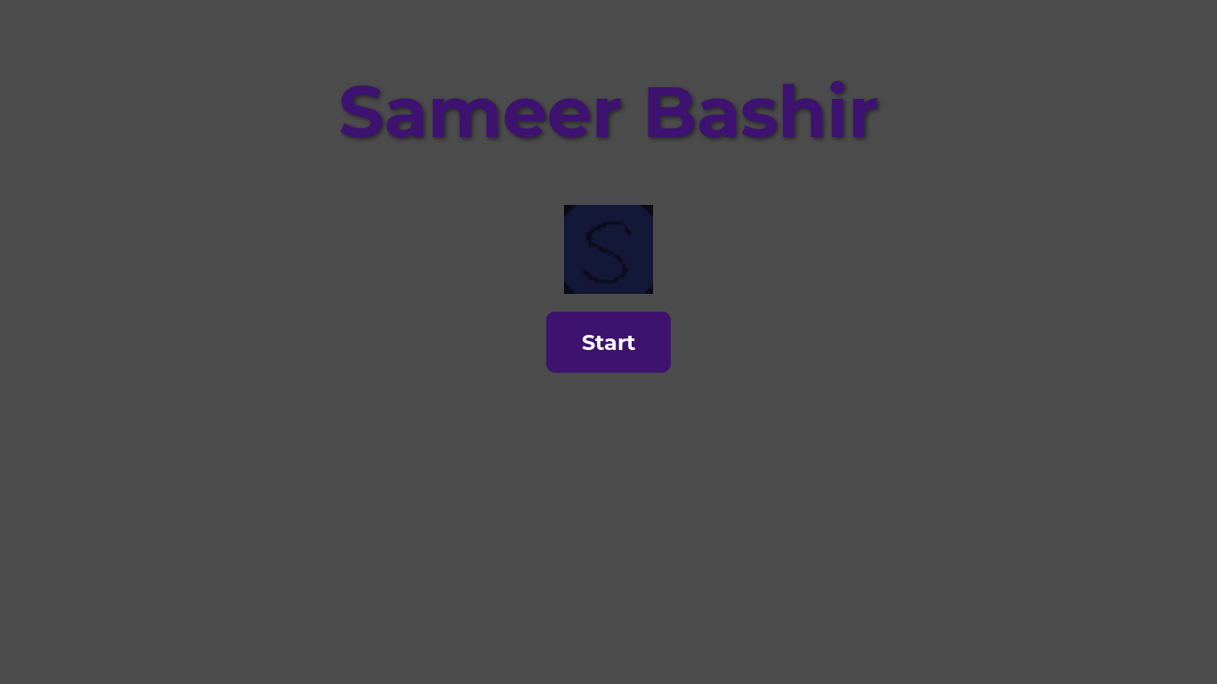website screenshot of https://sameerbashir.dev/