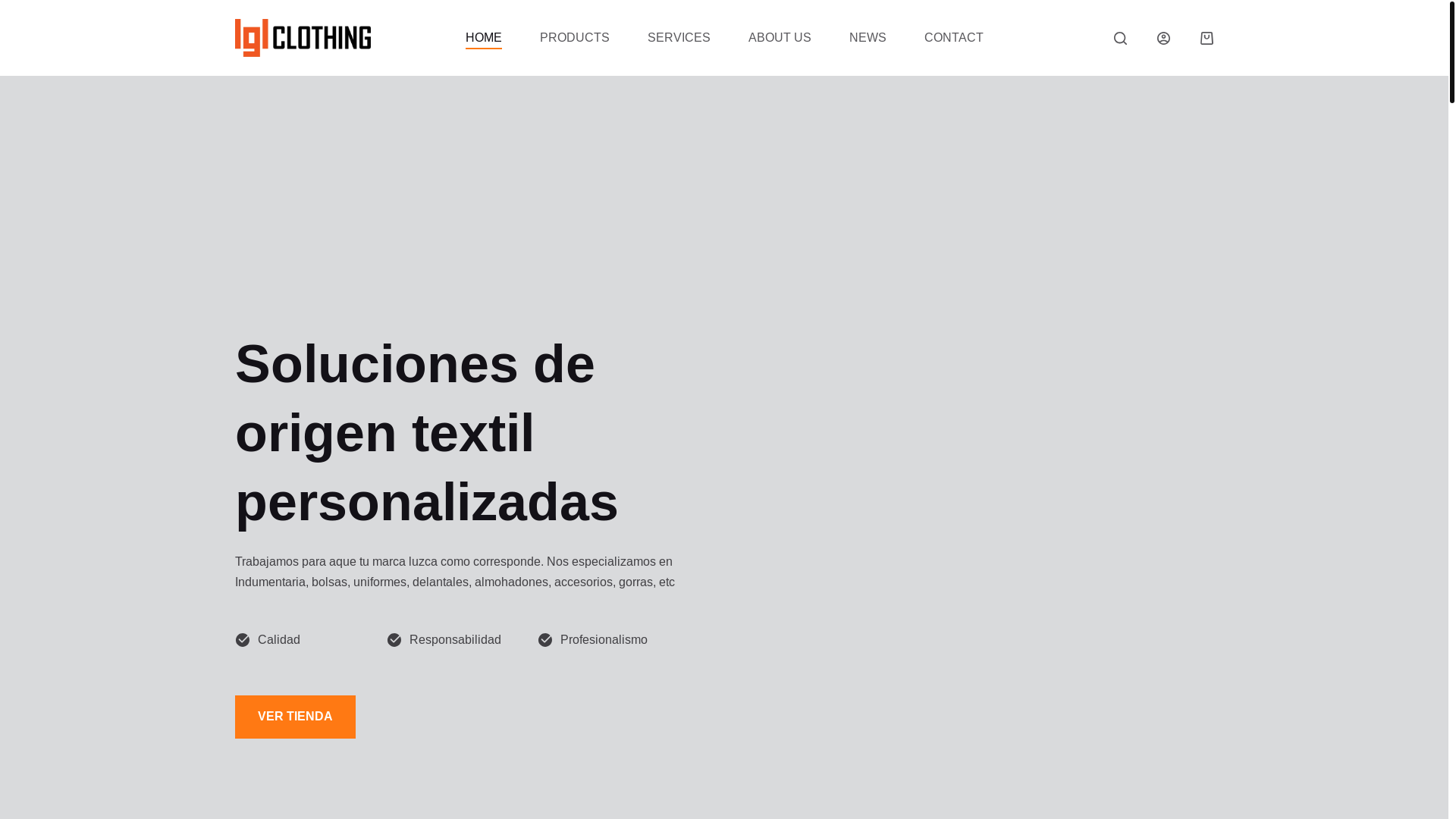 website screenshot of https://lglindumentaria.com/
