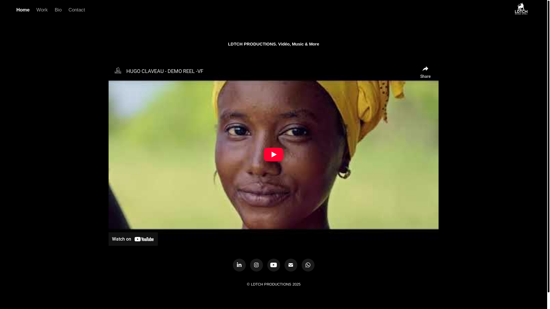 website screenshot of https://ldtchproductions.com/