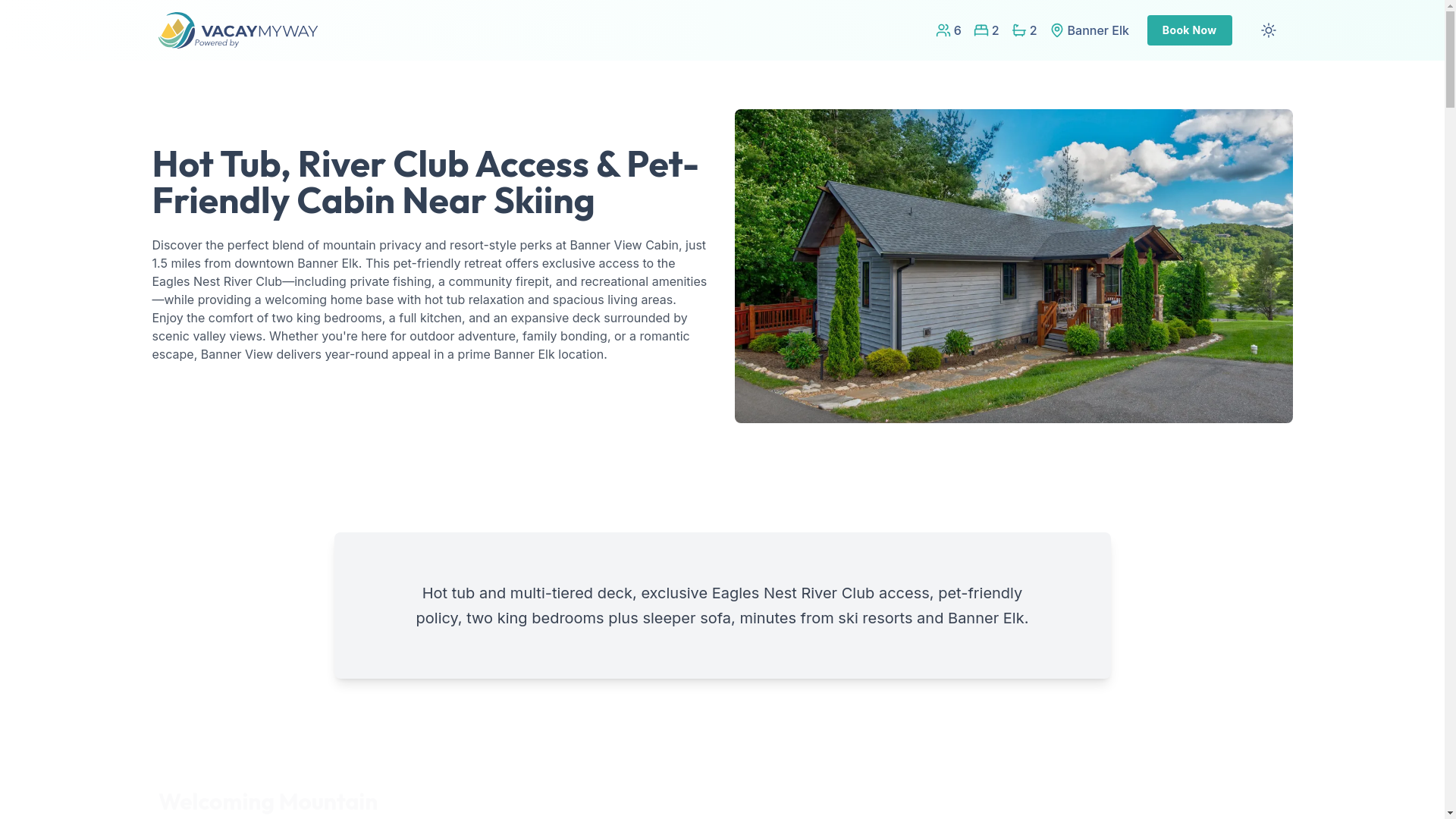 website screenshot of https://elkriver.properties/