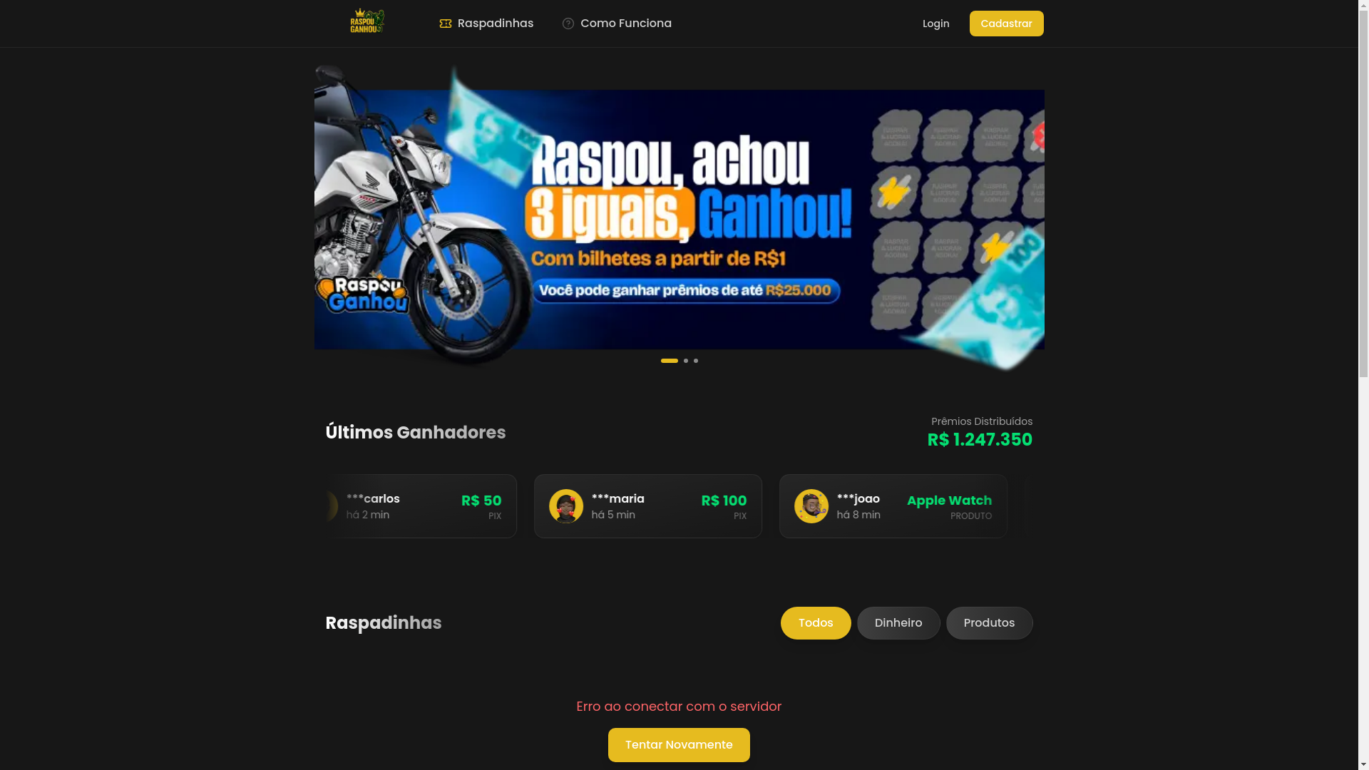 website screenshot of https://raspouganhou.cfd/