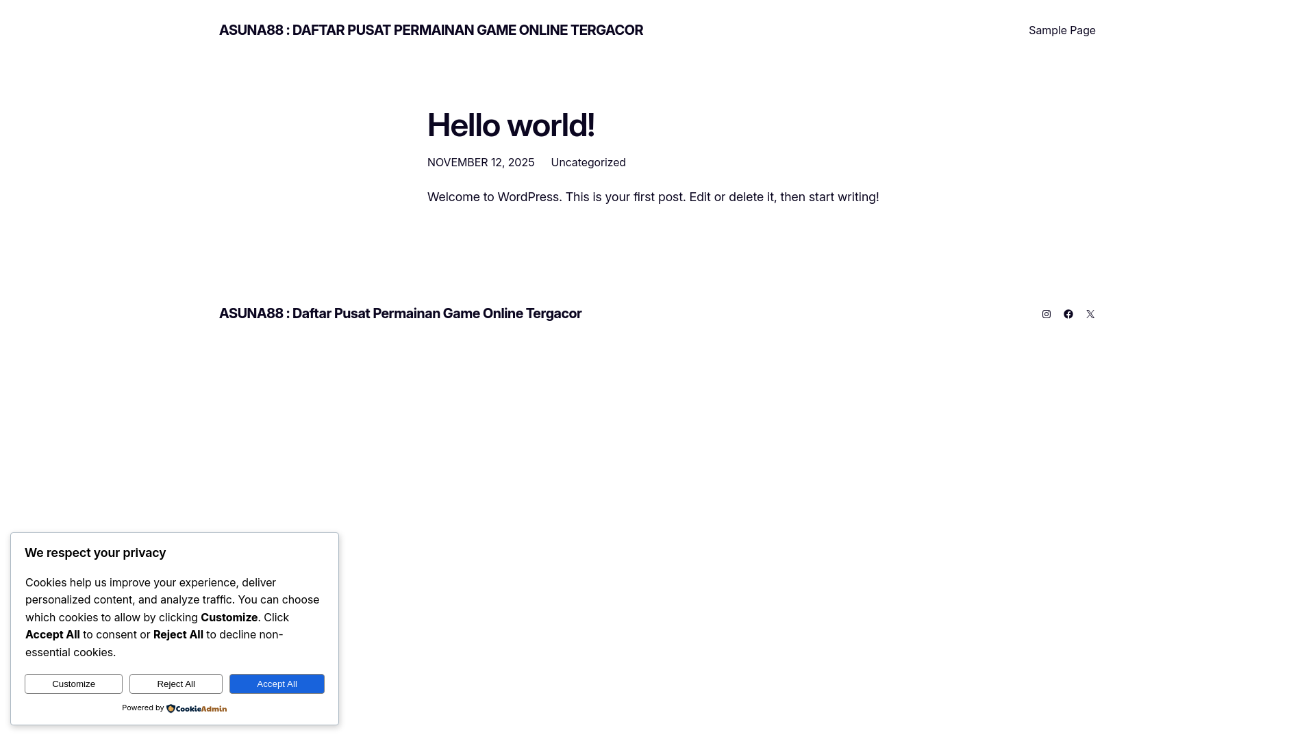 website screenshot of https://asuna88.org/