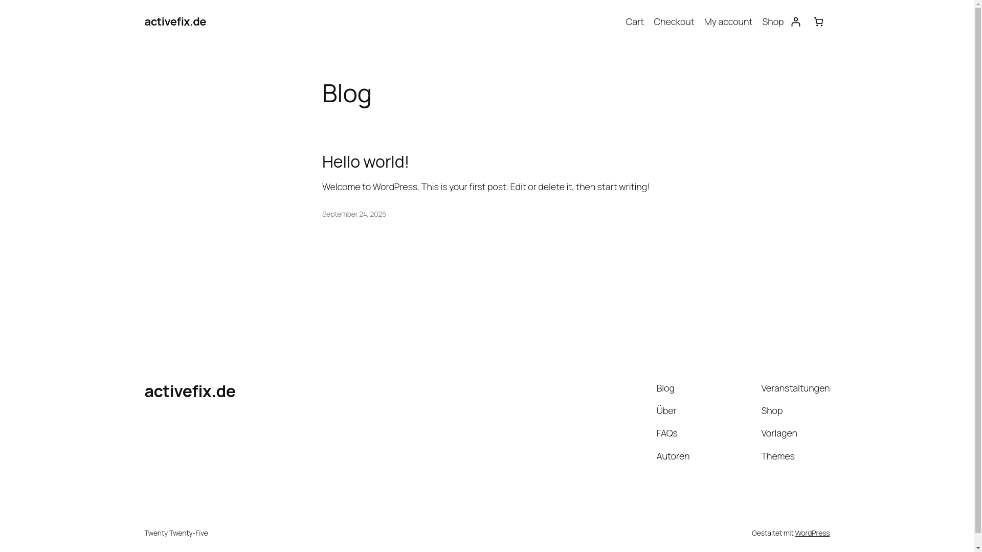 website screenshot of https://activefix.de/