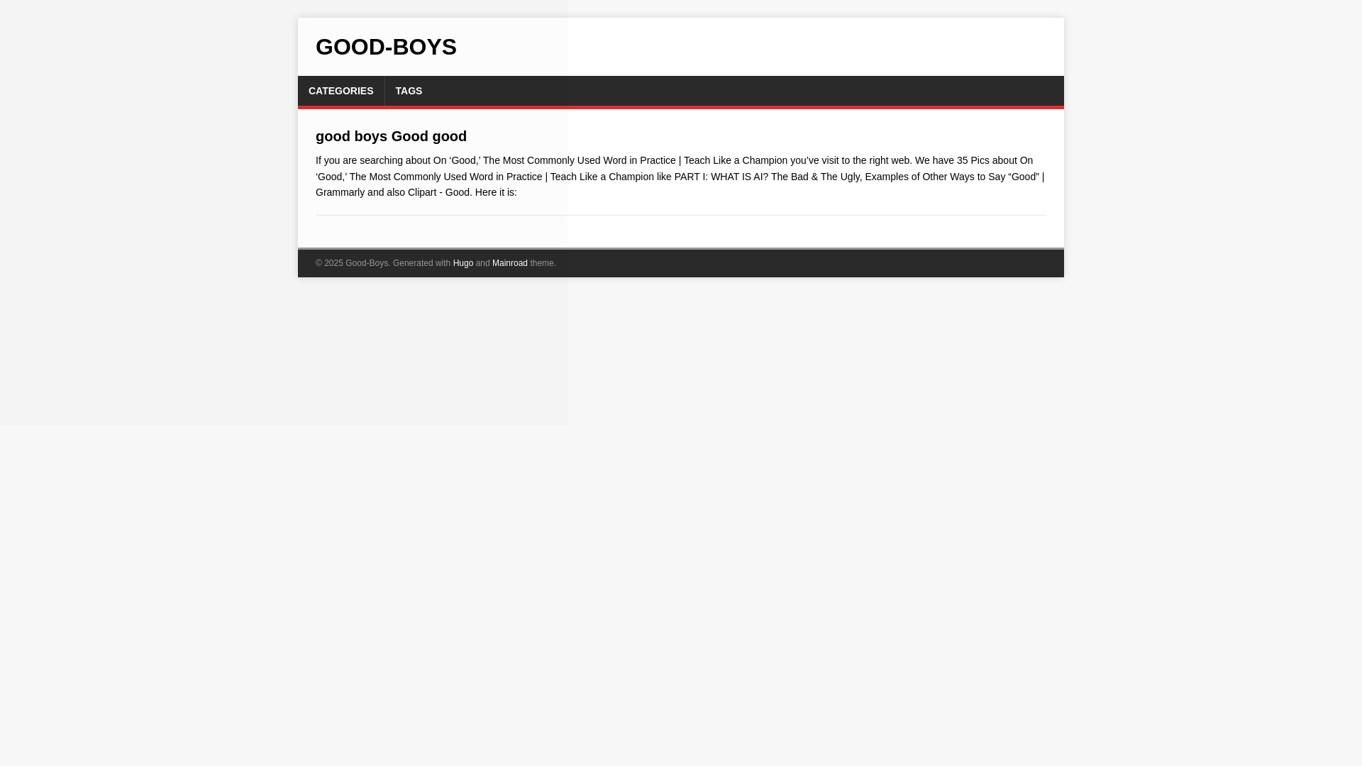 website screenshot of https://good-boys.pages.dev/