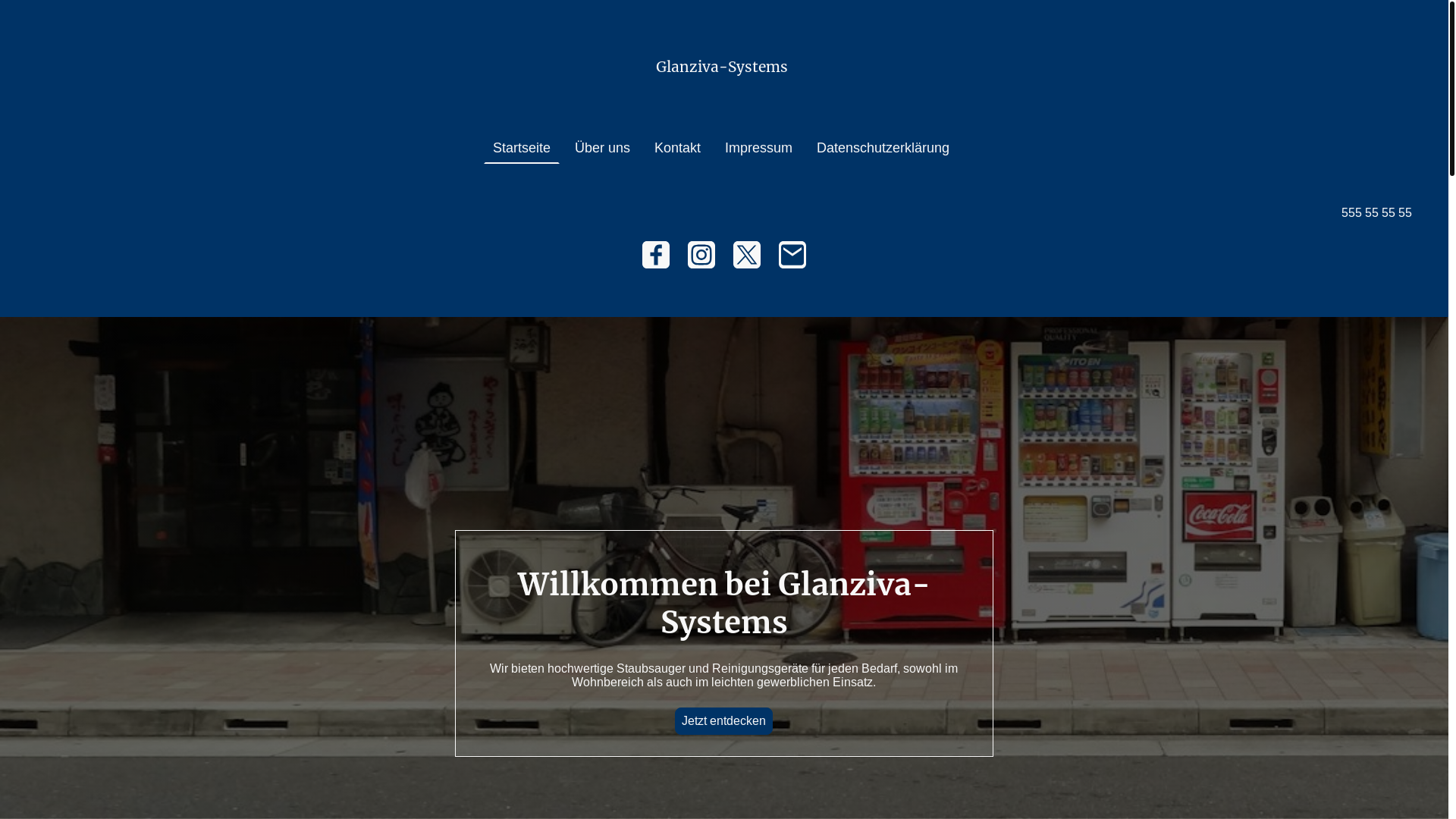 website screenshot of https://glanziva-systems.com/