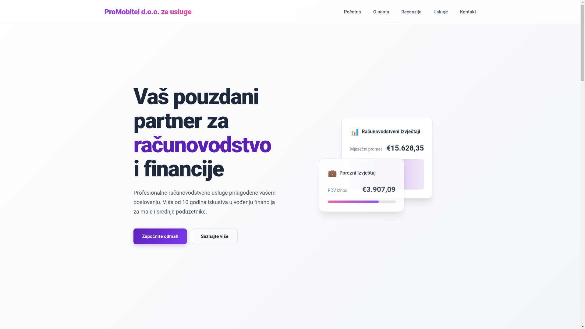 website screenshot of https://promobitel-zagreb.pages.dev/