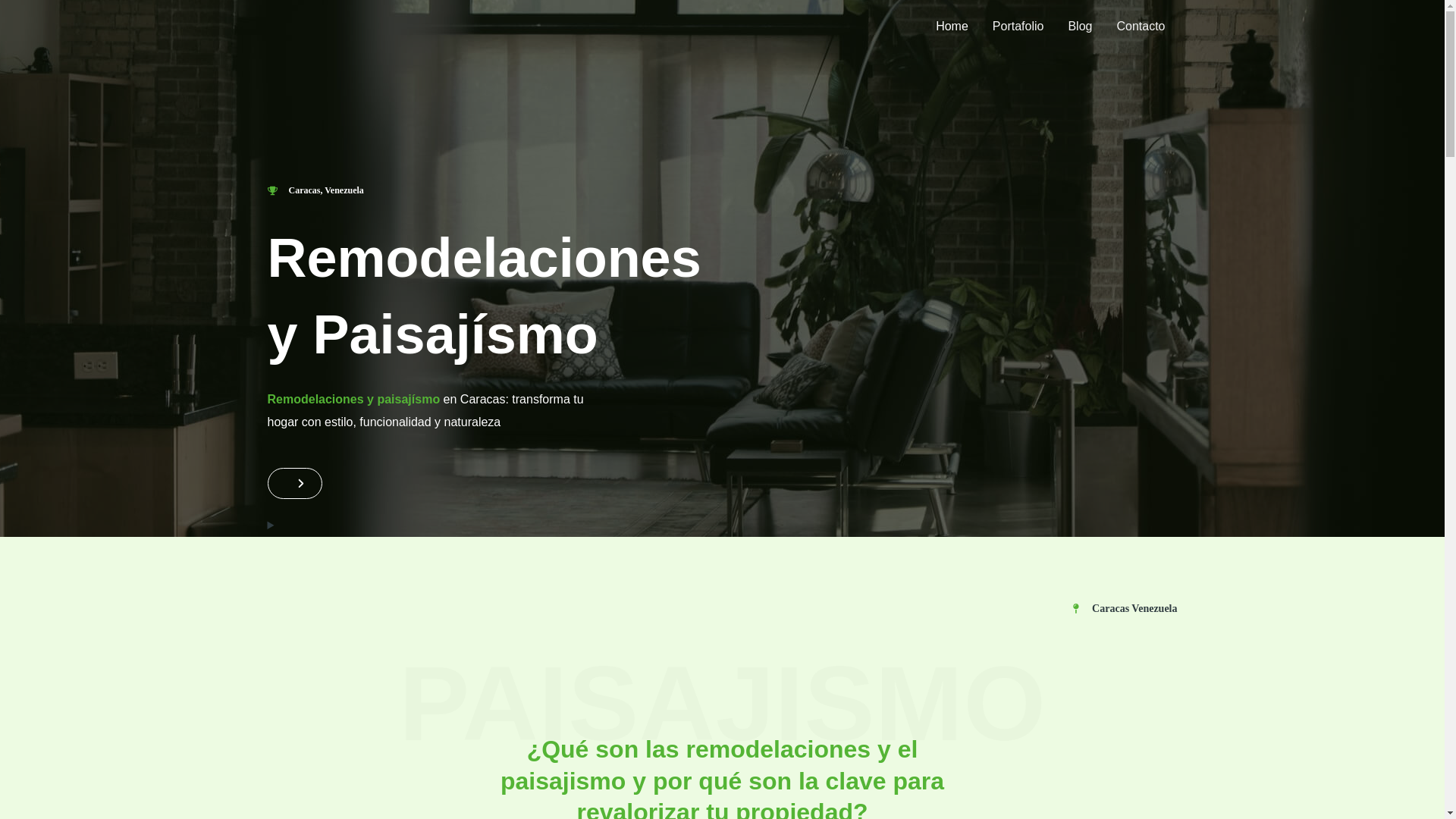 website screenshot of https://remodelacionesypaisajismo.com/