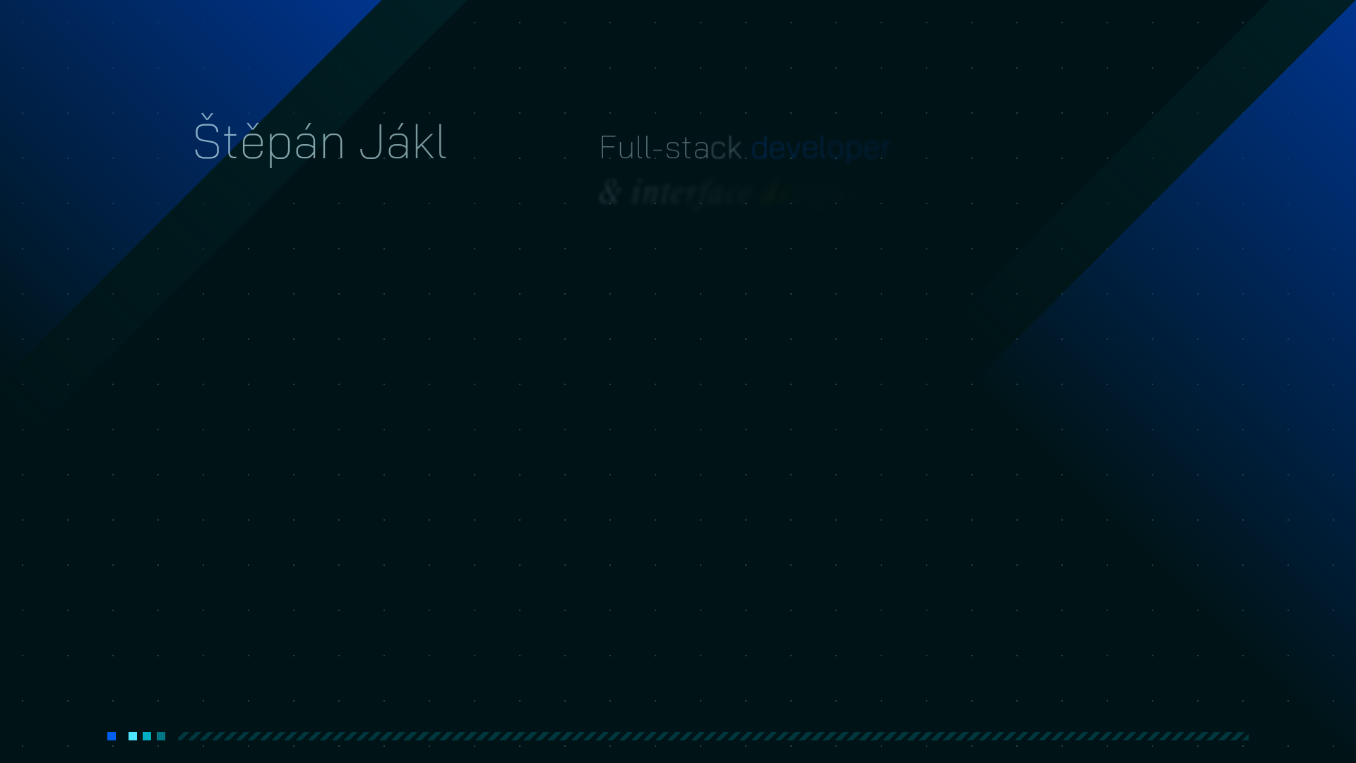 website screenshot of https://stepanjakl.com/