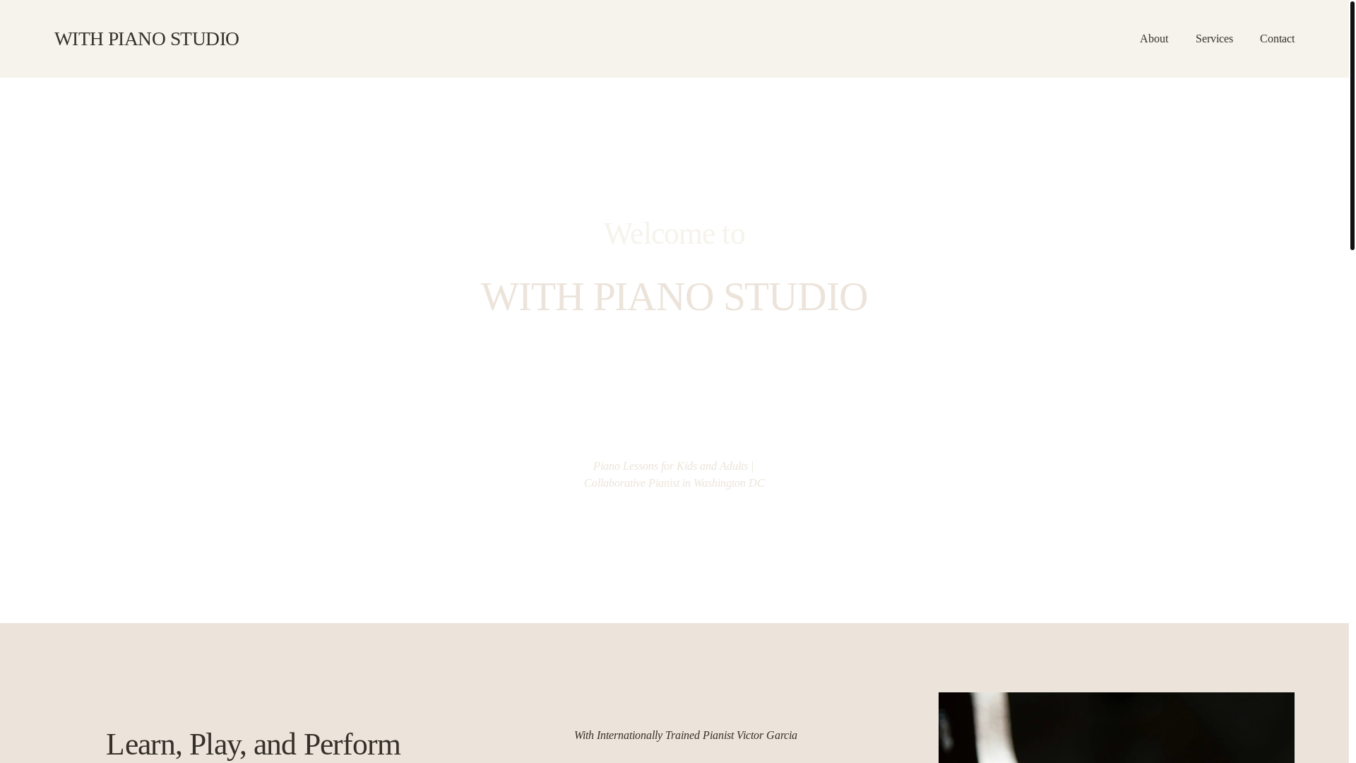 website screenshot of https://withpianostudio.com/