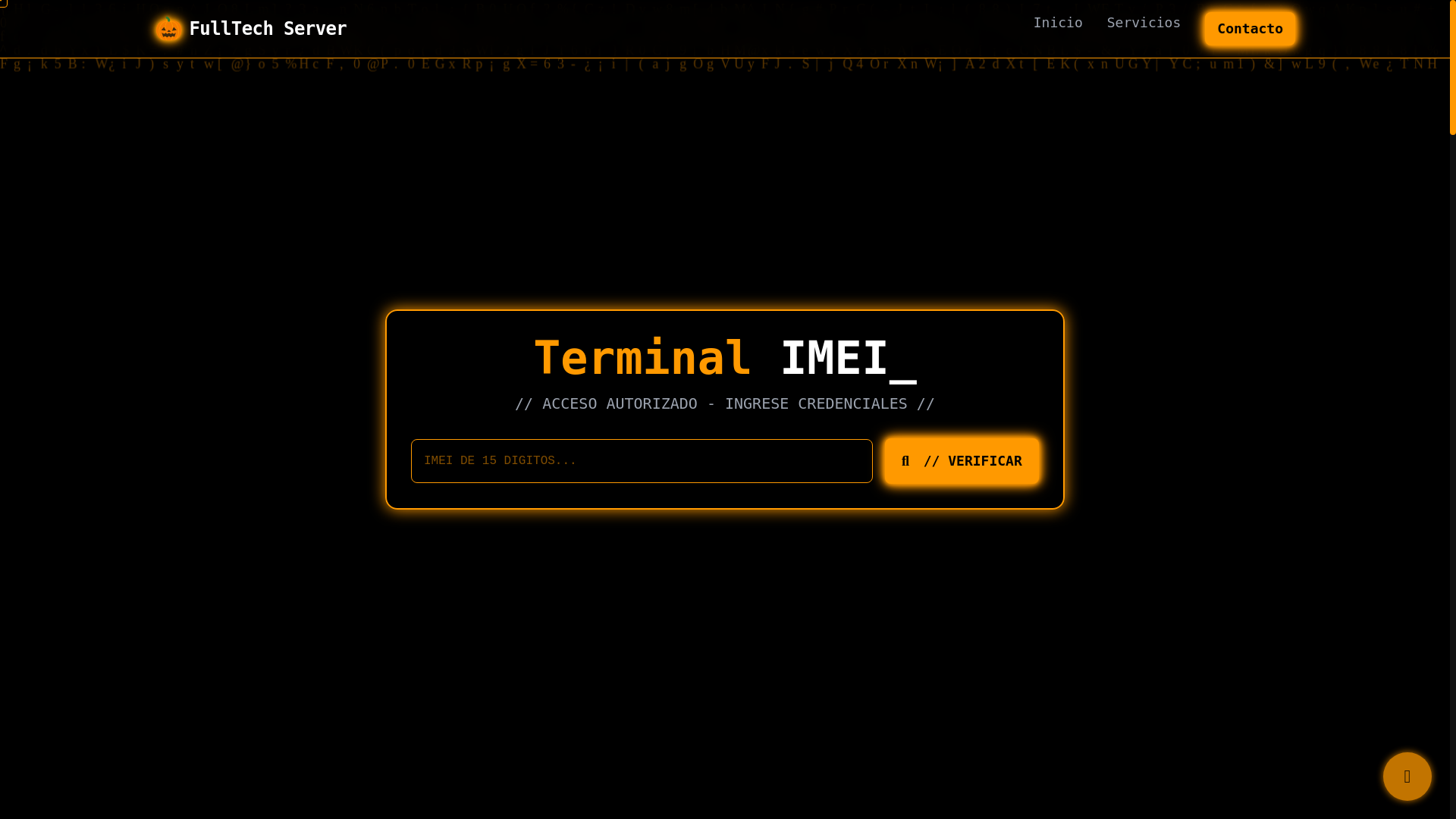 website screenshot of https://fulltechserver.com/