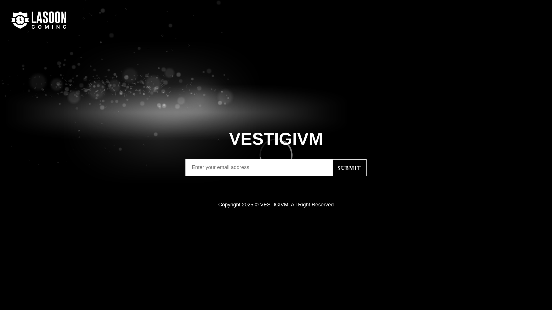 website screenshot of https://vestigivm.com/