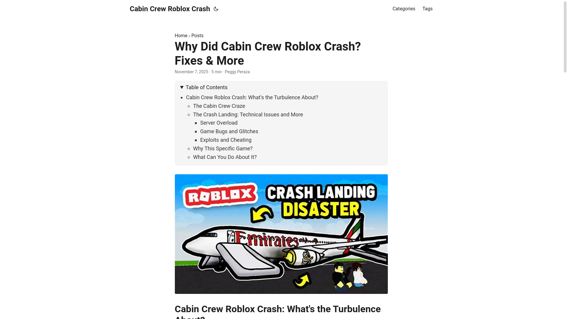 website screenshot of https://cabin-crew-roblox-crash.pages.dev/