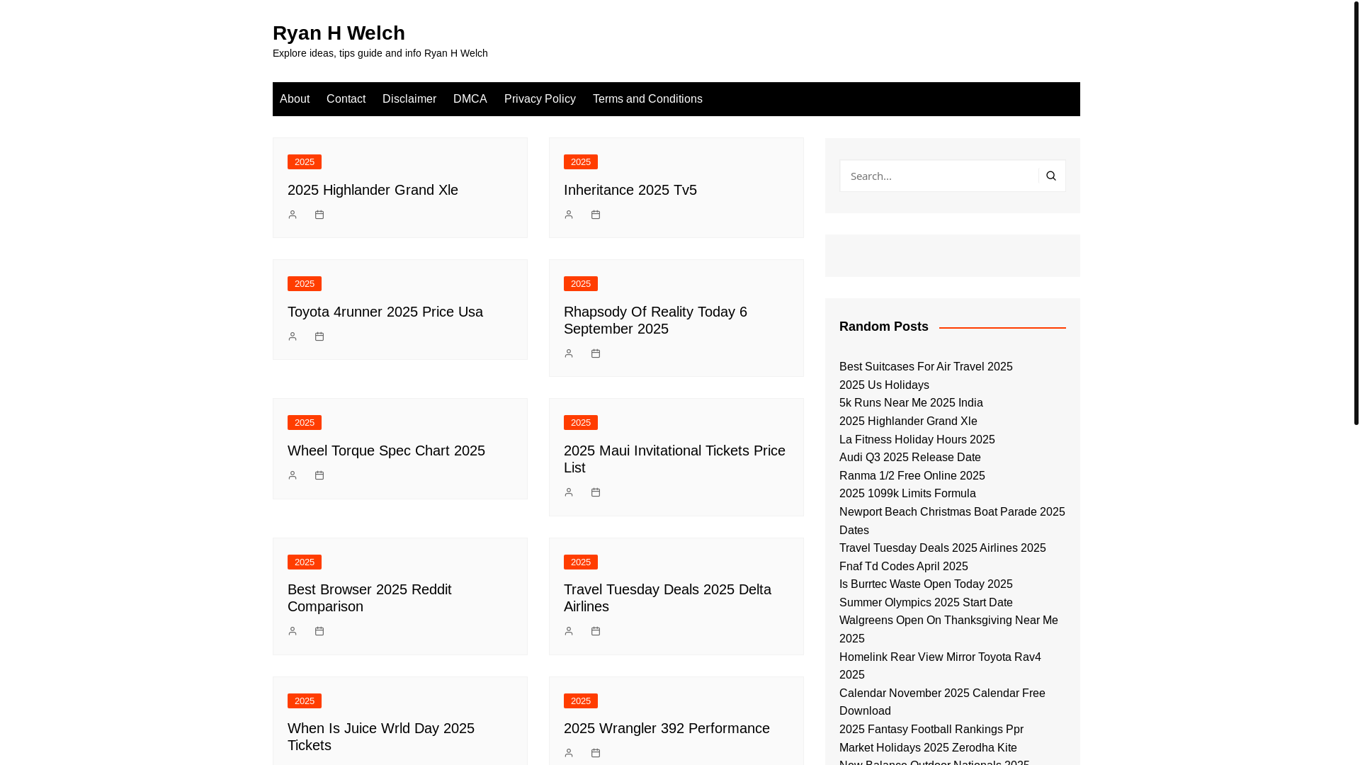 website screenshot of https://ryanhwelch.pages.dev/