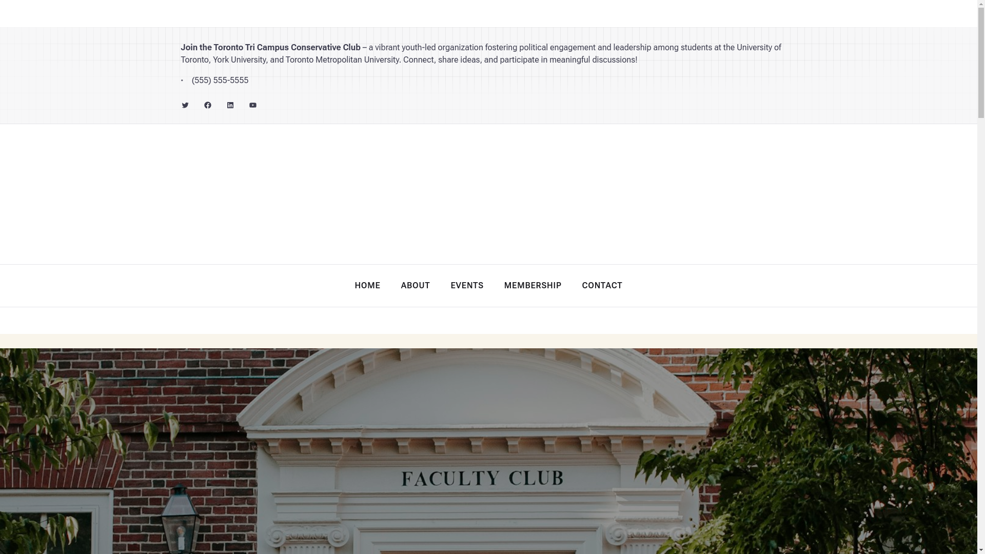 website screenshot of https://tricampusconservatives.com/