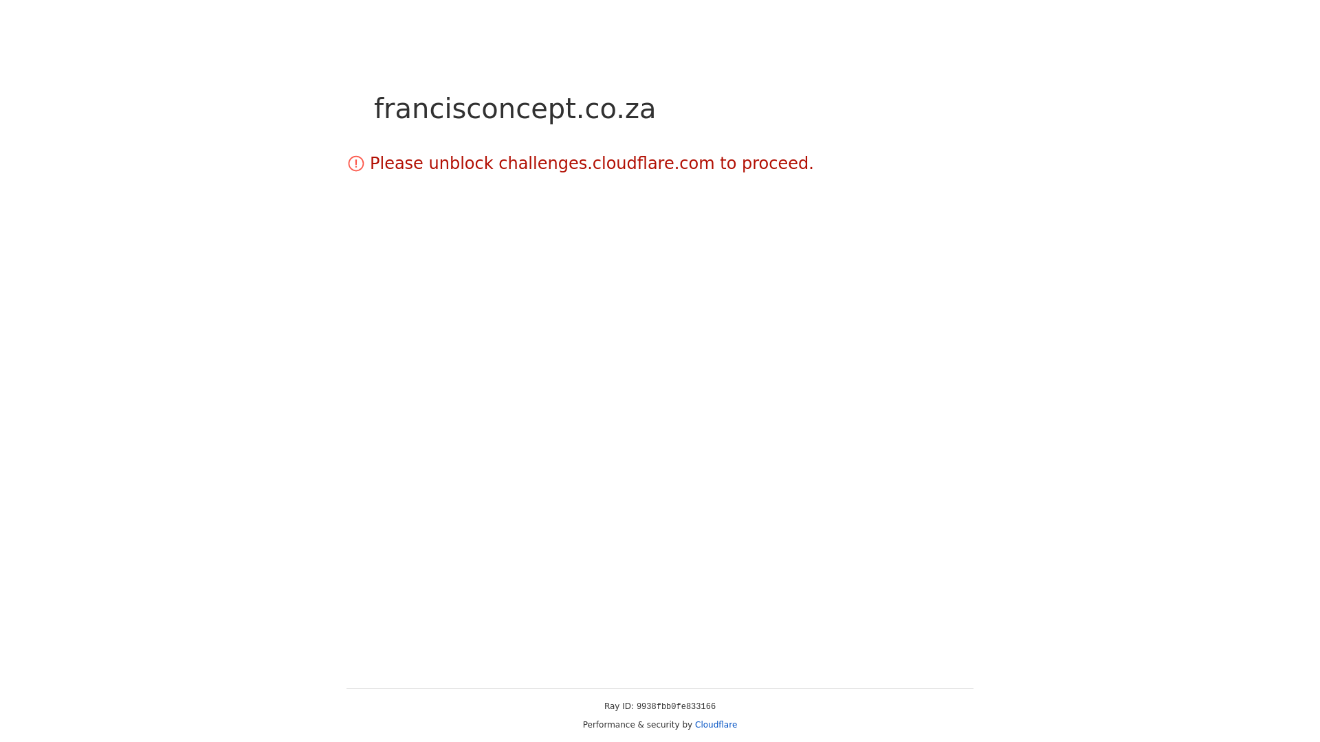 website screenshot of https://francisconcept.co.za/