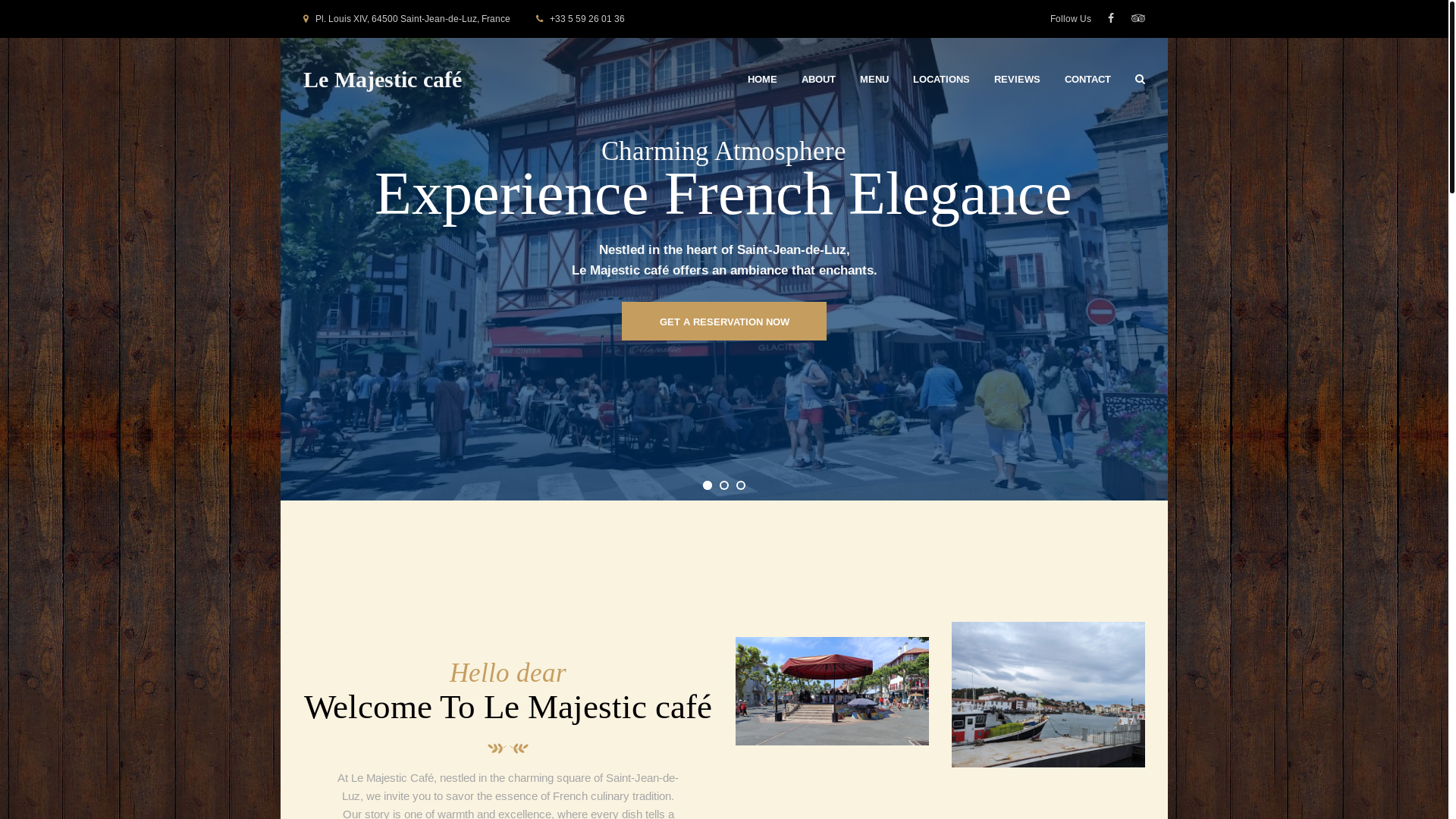 website screenshot of https://lemajesticcafe.shop/