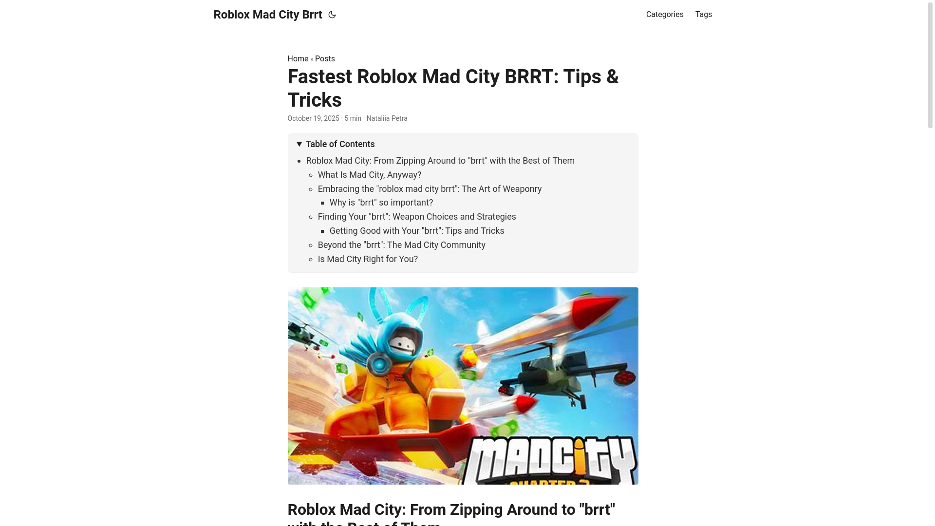 website screenshot of https://roblox-mad-city-brrt.pages.dev/