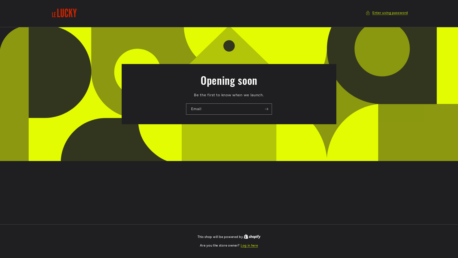 website screenshot of https://shoplelucky.com/