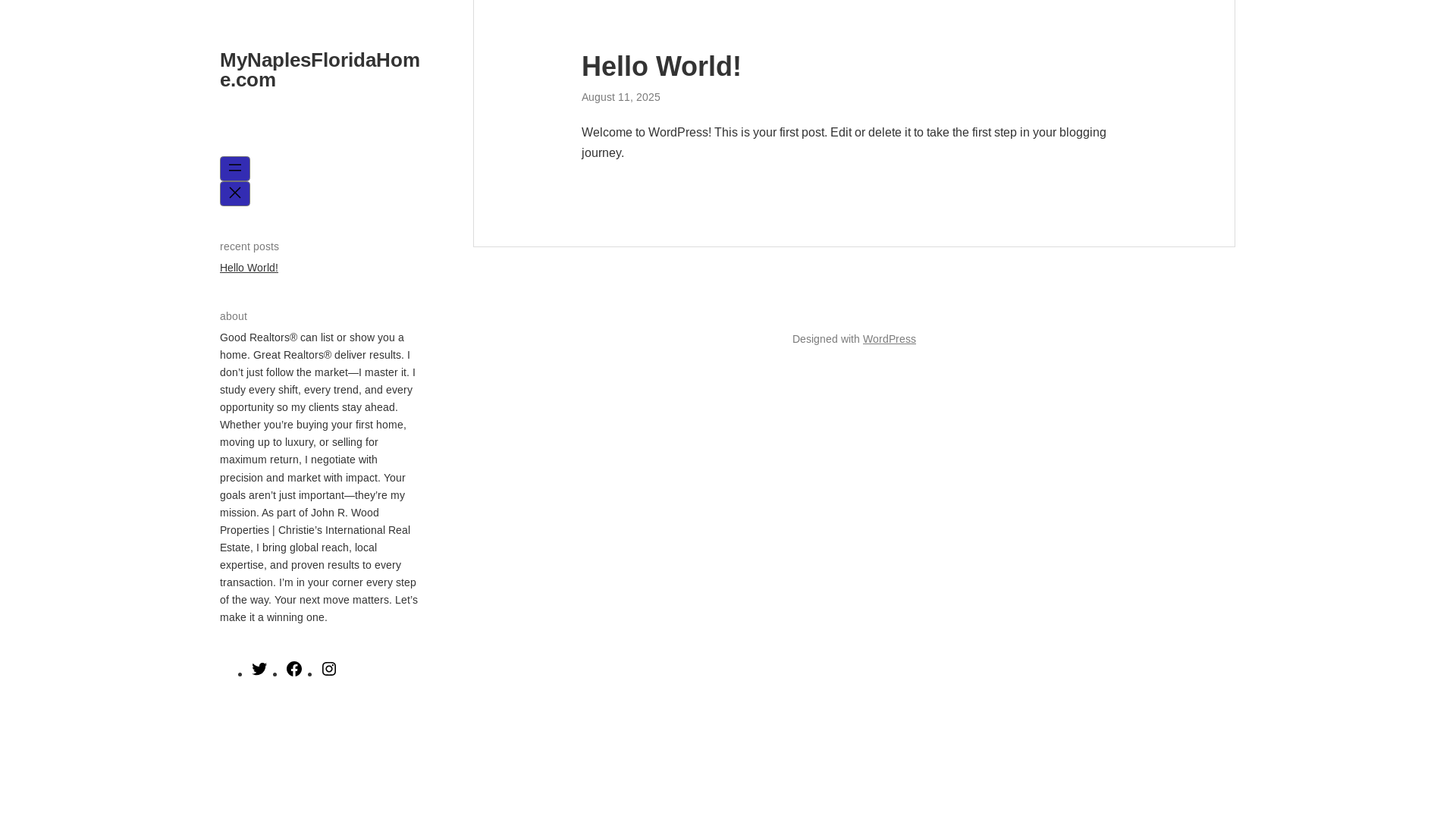 website screenshot of https://naplesrealestatecollective.com/