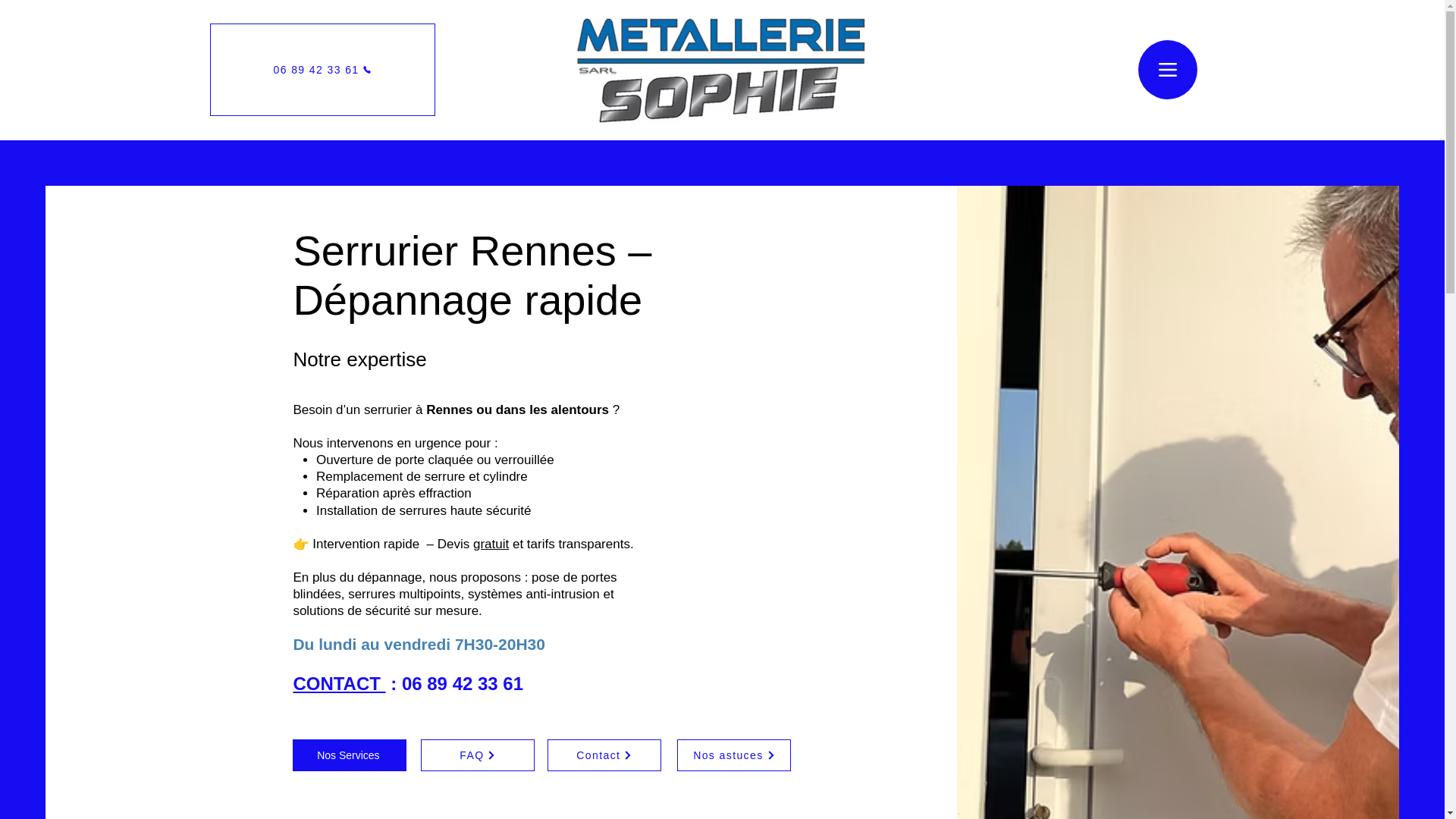 website screenshot of https://serrurier-rennes-sophie.com/