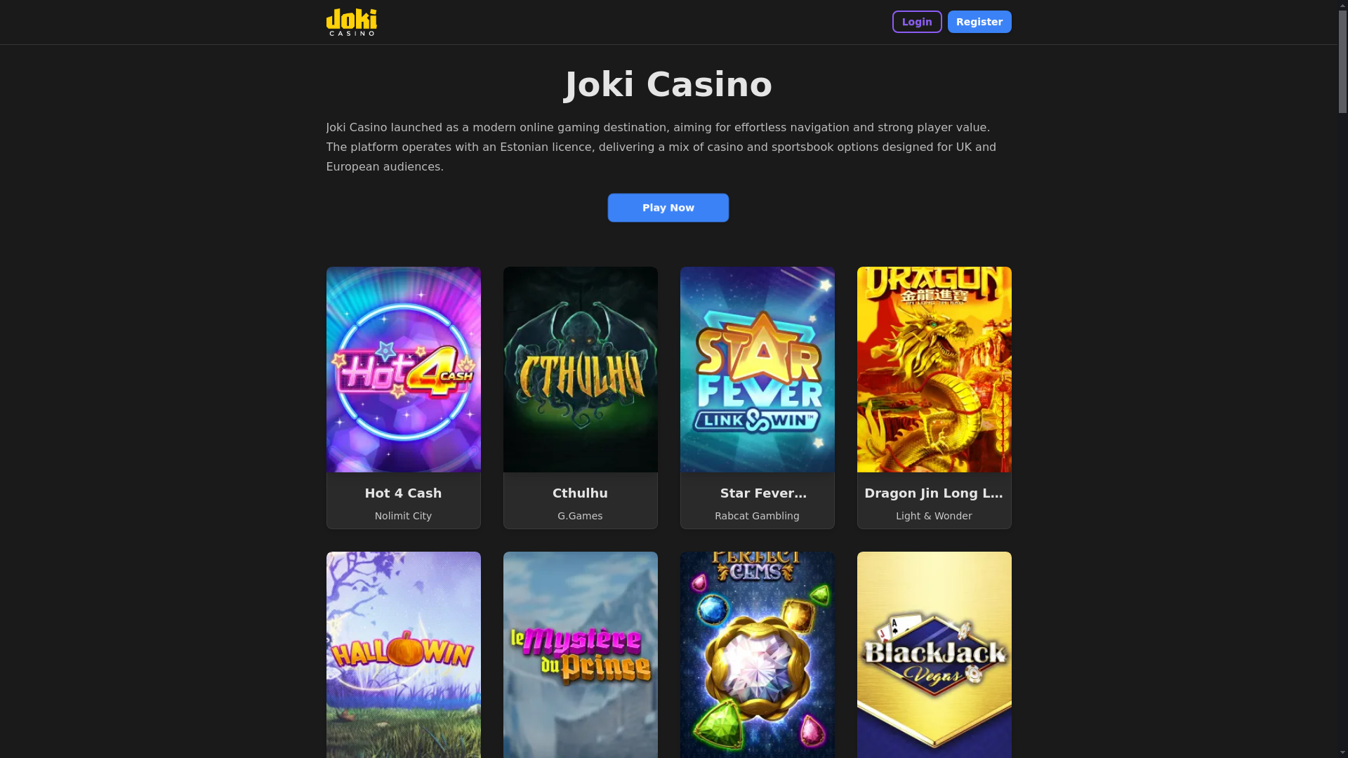 website screenshot of https://joki7-com.pages.dev/