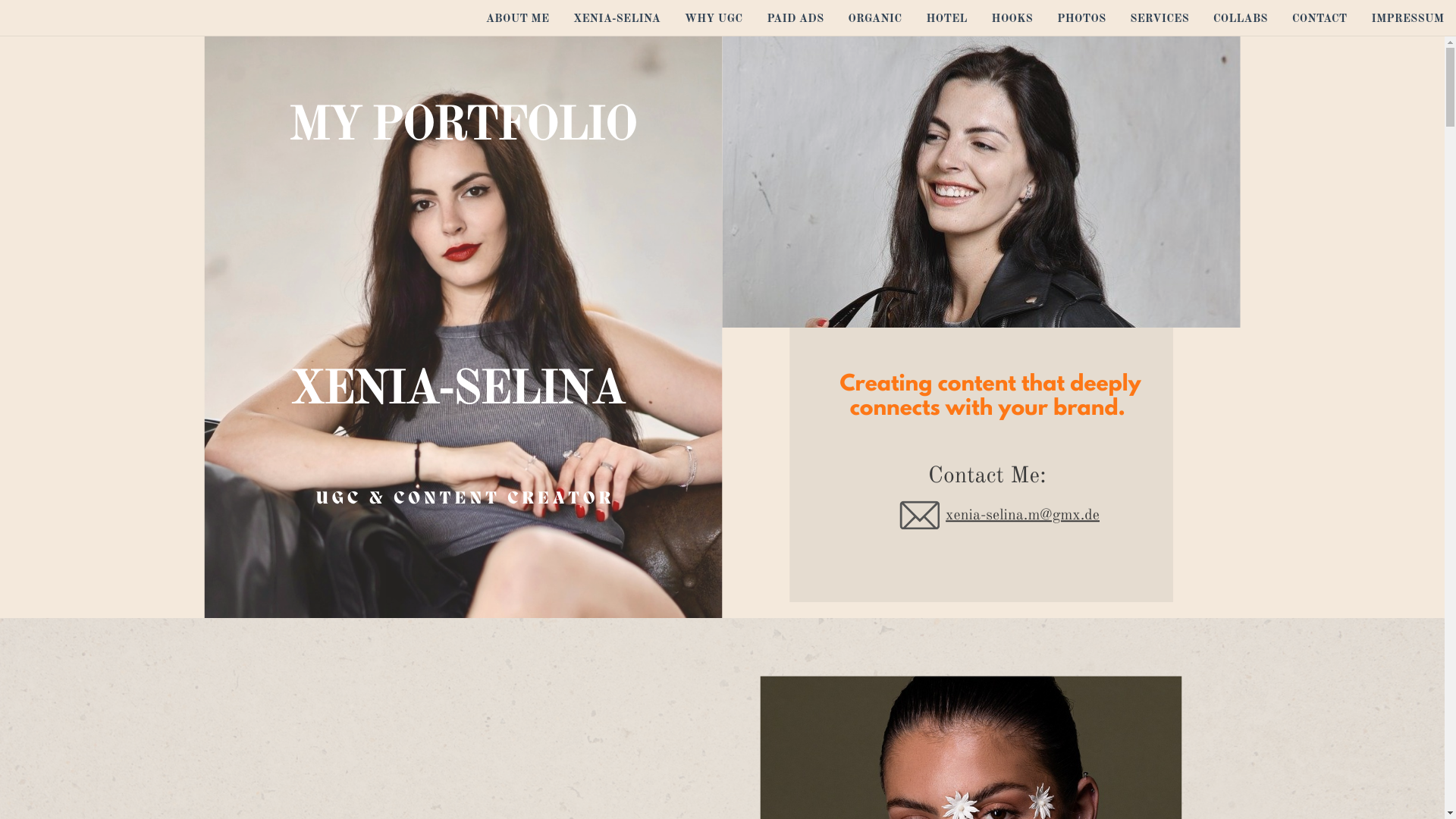 website screenshot of https://xeniaselinaugc.net/