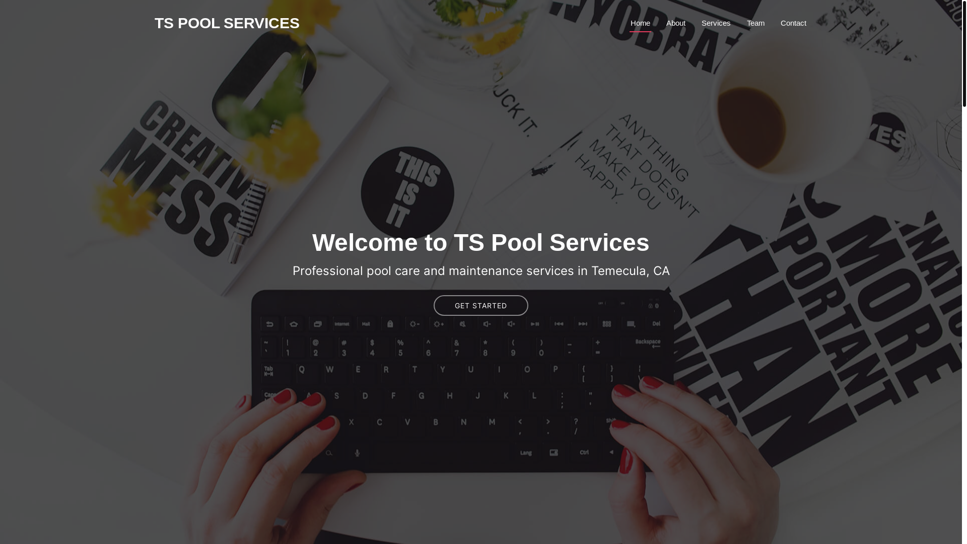 website screenshot of https://tspoolservices.pages.dev/