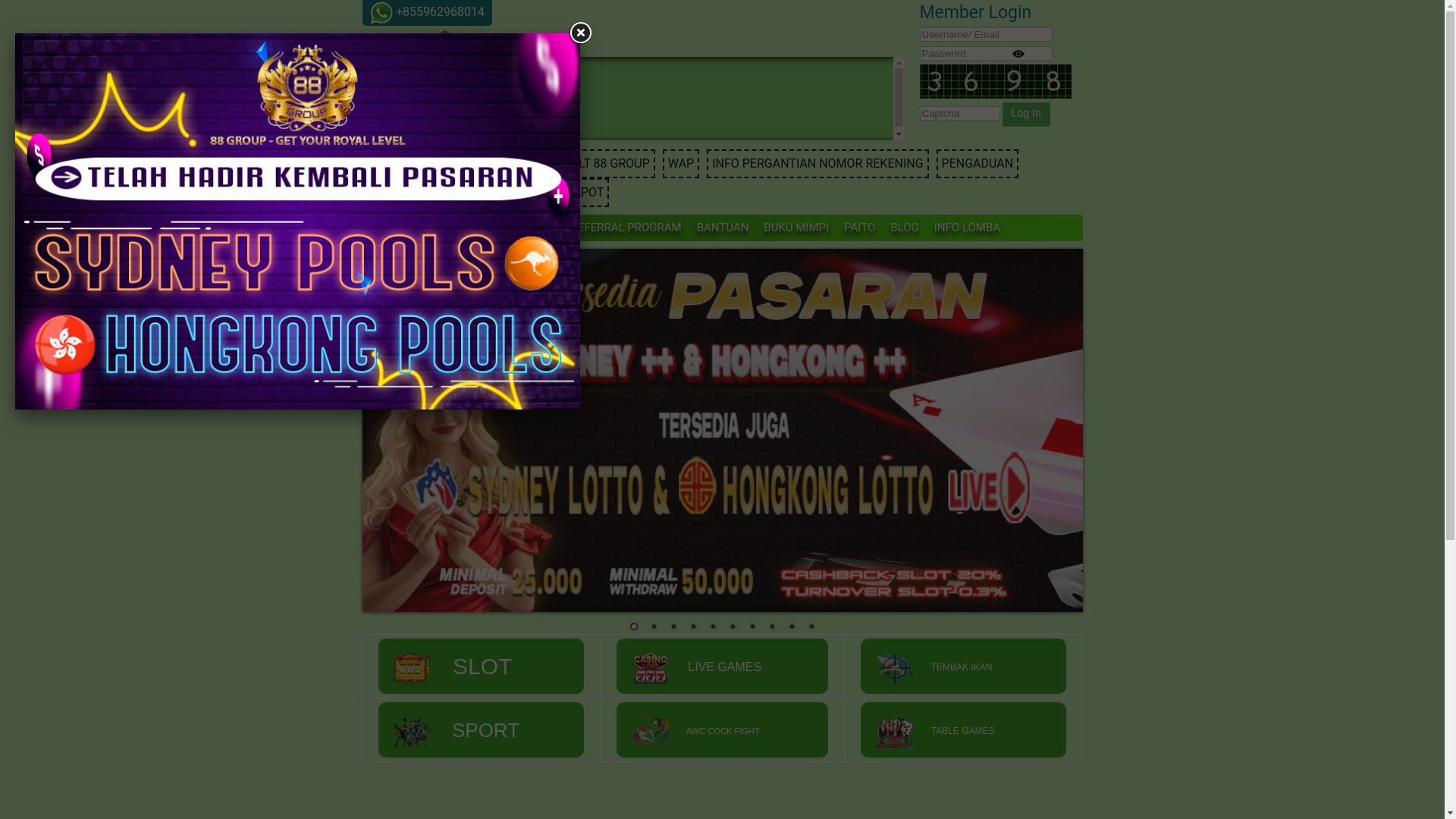 website screenshot of https://carkaisartoto88.net/