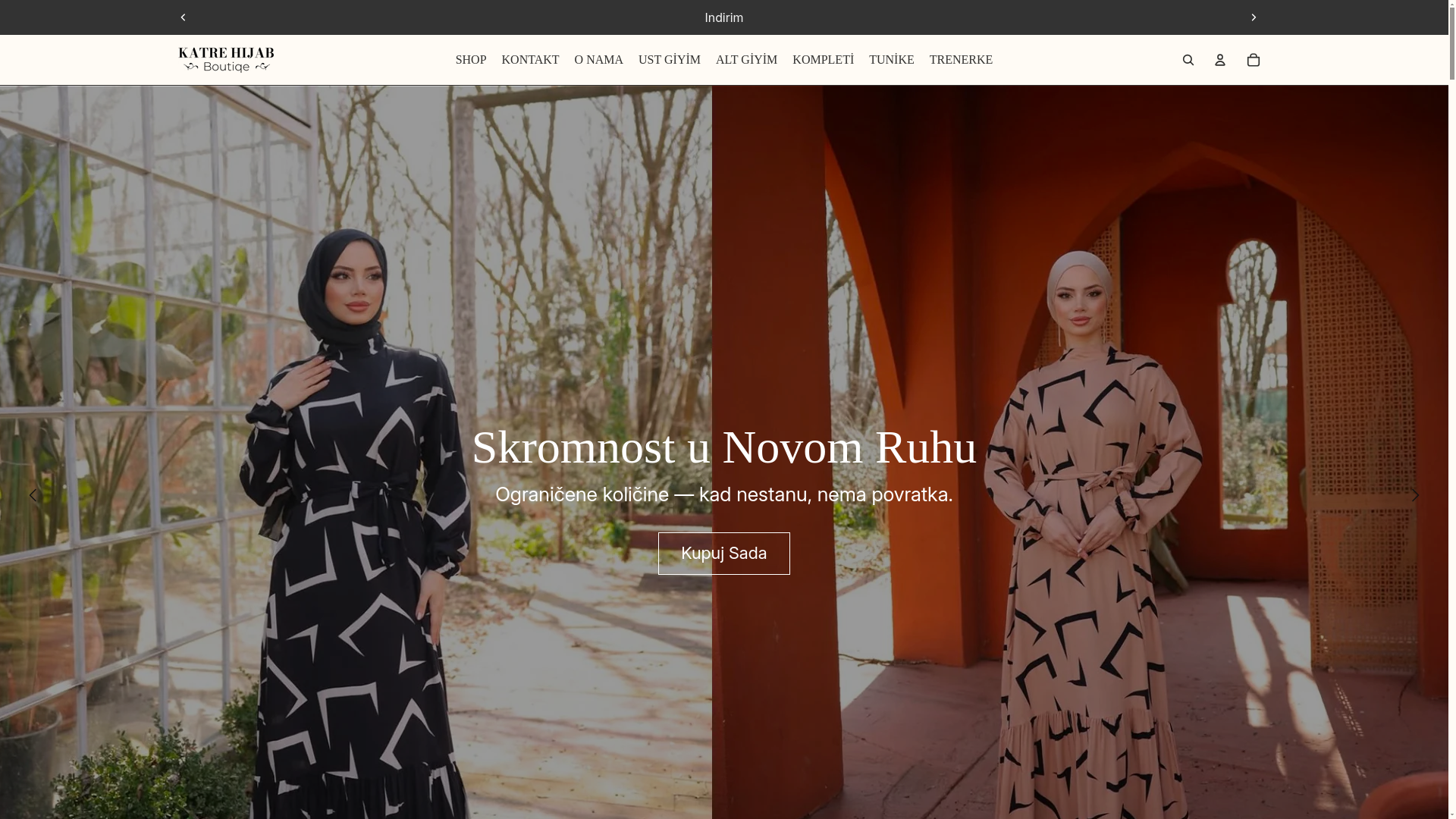 website screenshot of https://katre.ba/