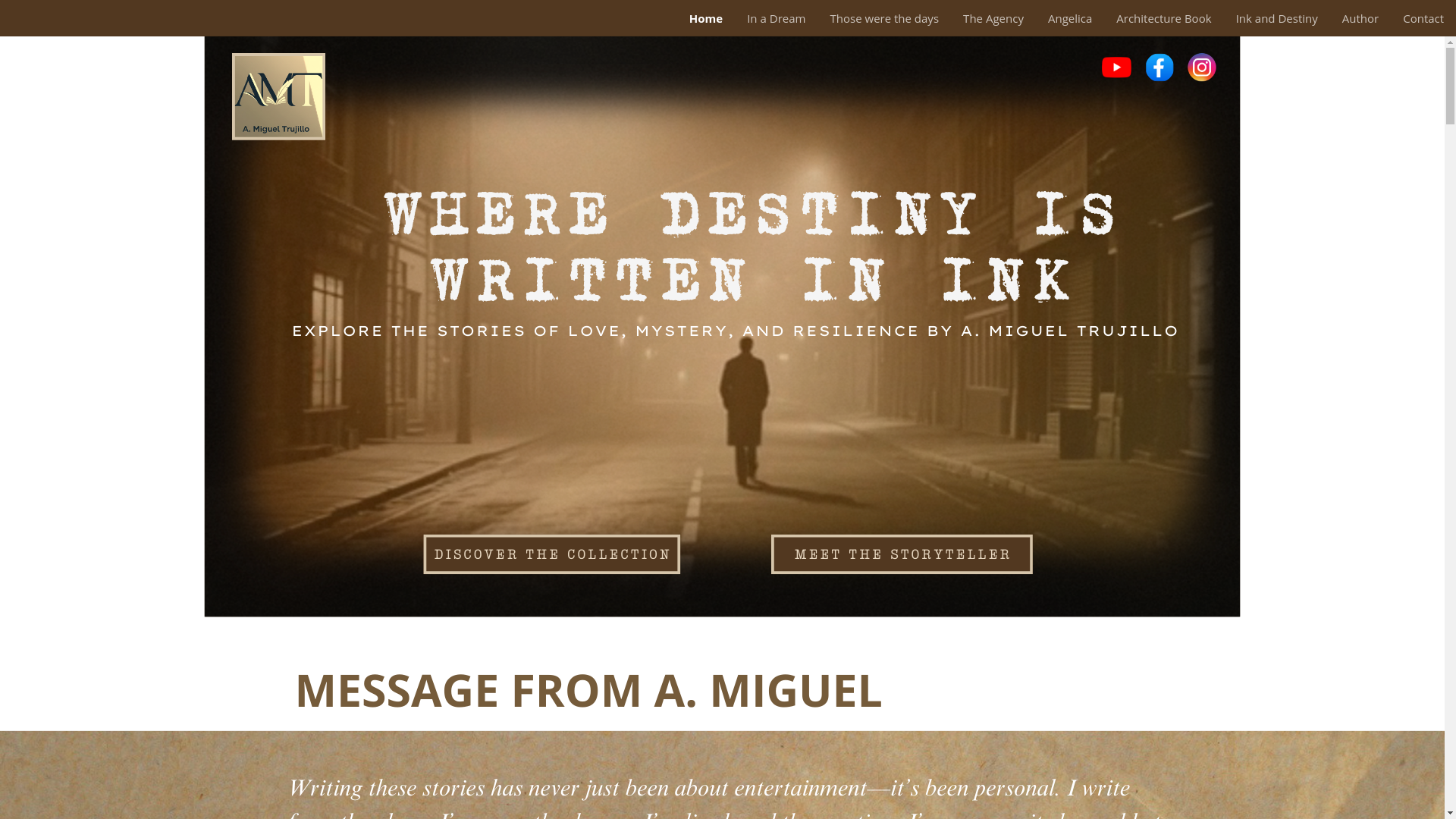 website screenshot of https://amigueltrujillobooks.com/