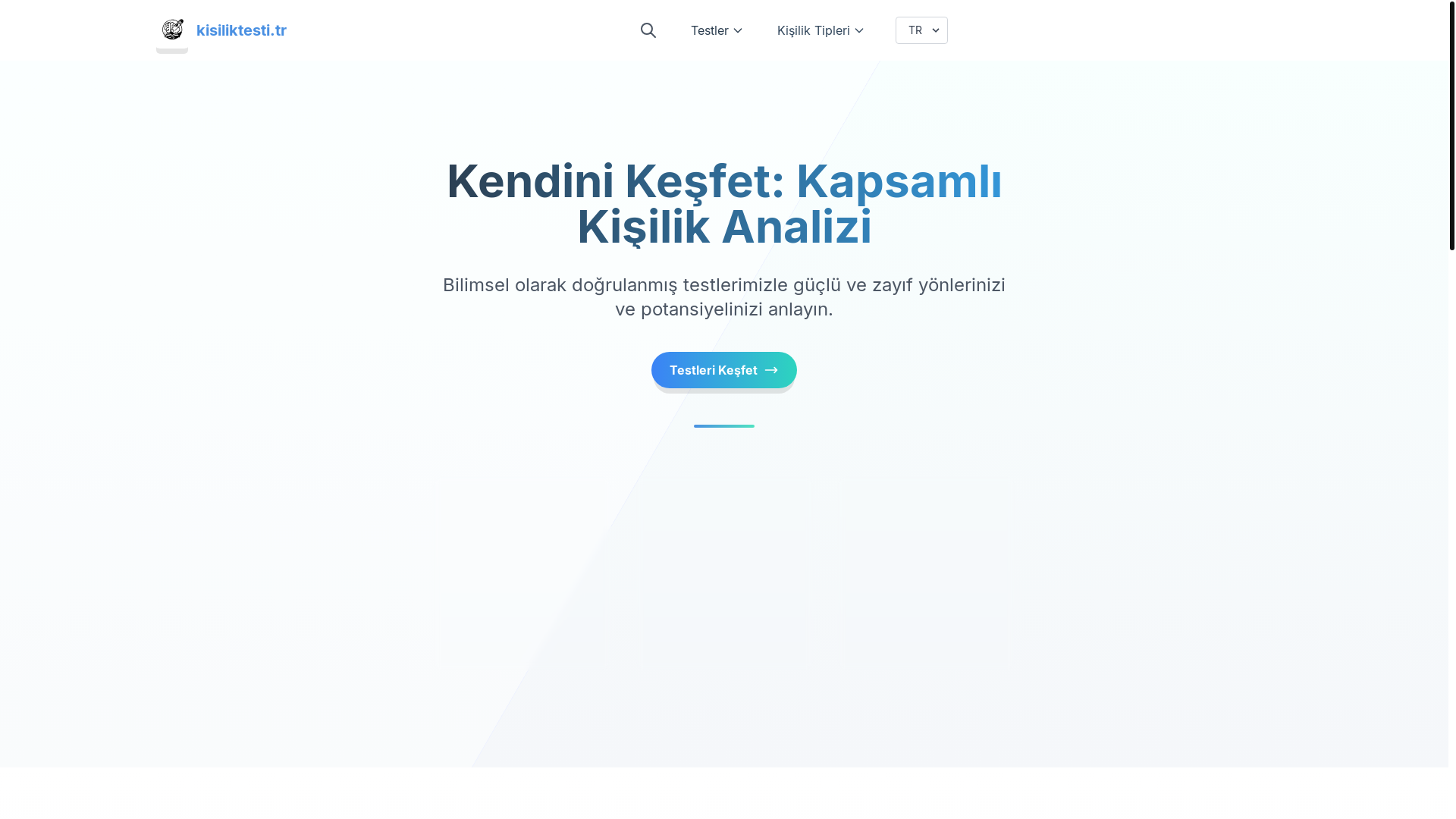 website screenshot of https://personality-test-8ho.pages.dev/