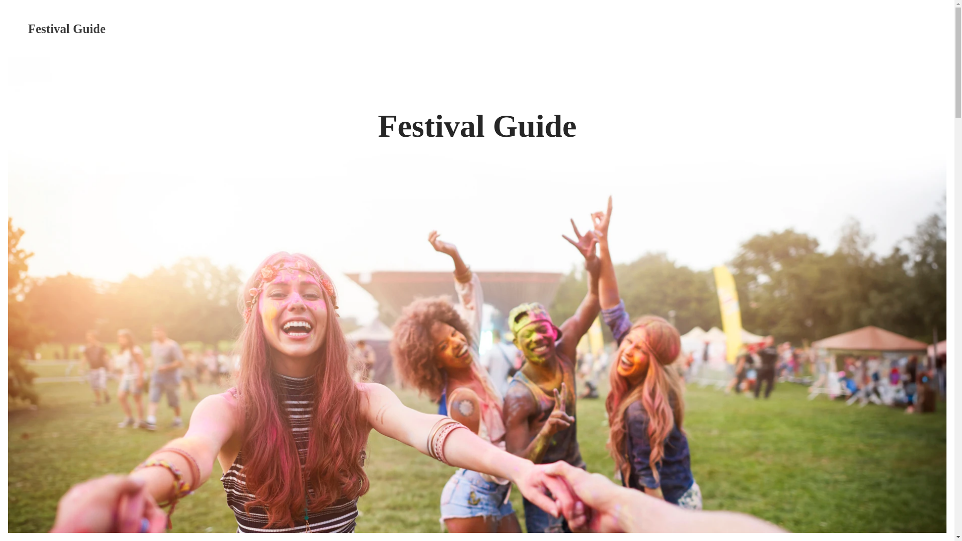 website screenshot of https://festivalguide.ie/