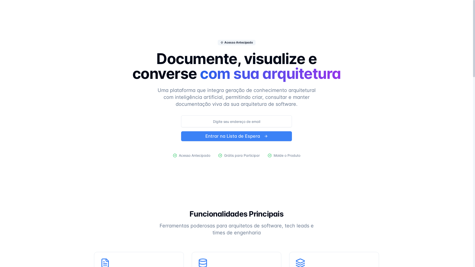 website screenshot of https://archweave.dev/