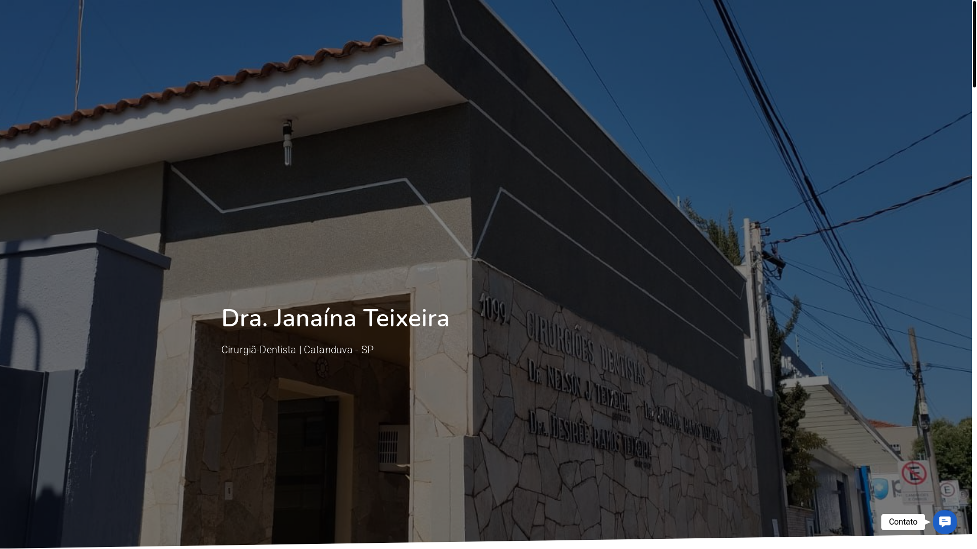 website screenshot of https://dentistajanainateixeira.com.br/