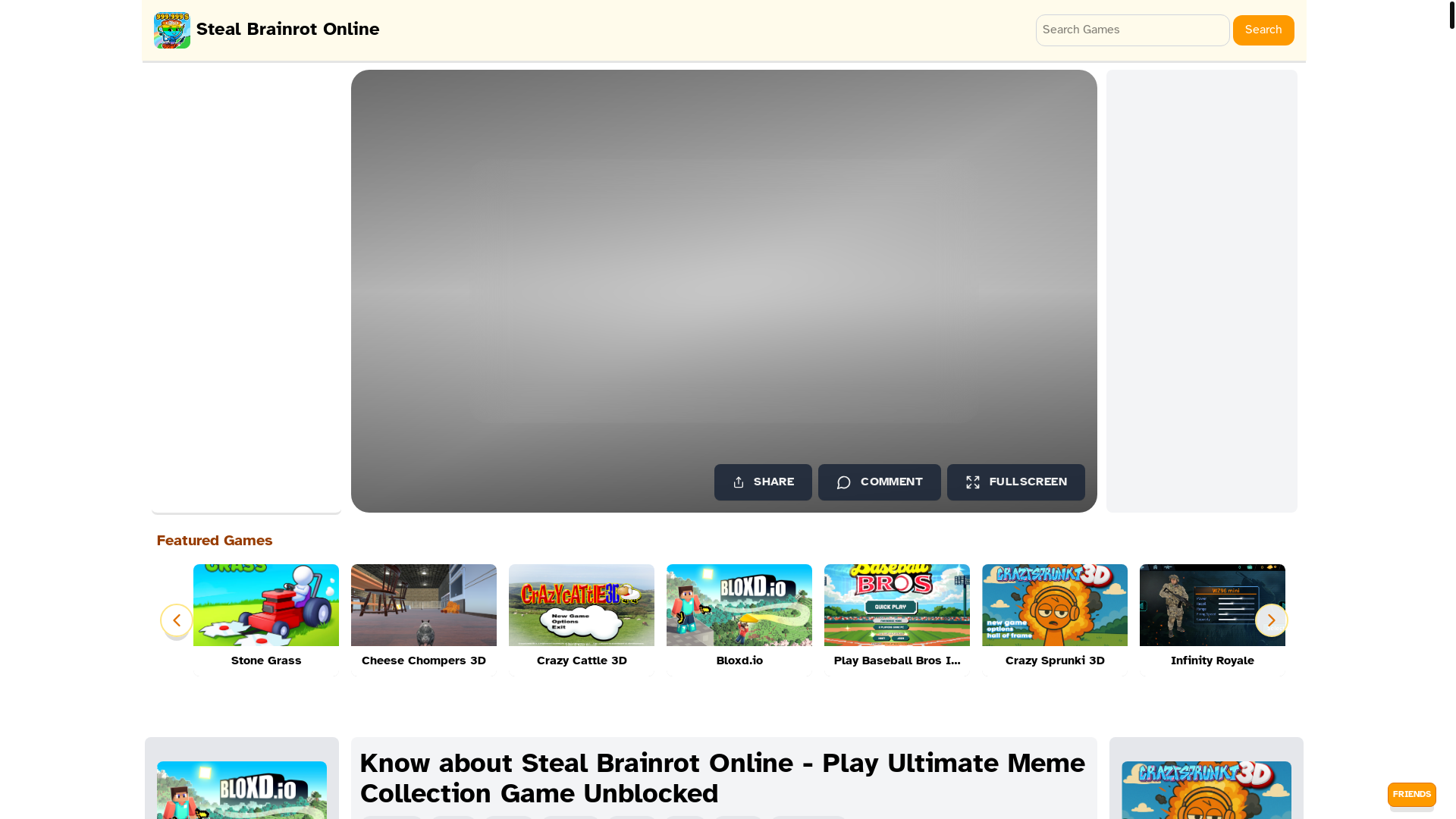 website screenshot of https://stealabrainrot.fun/