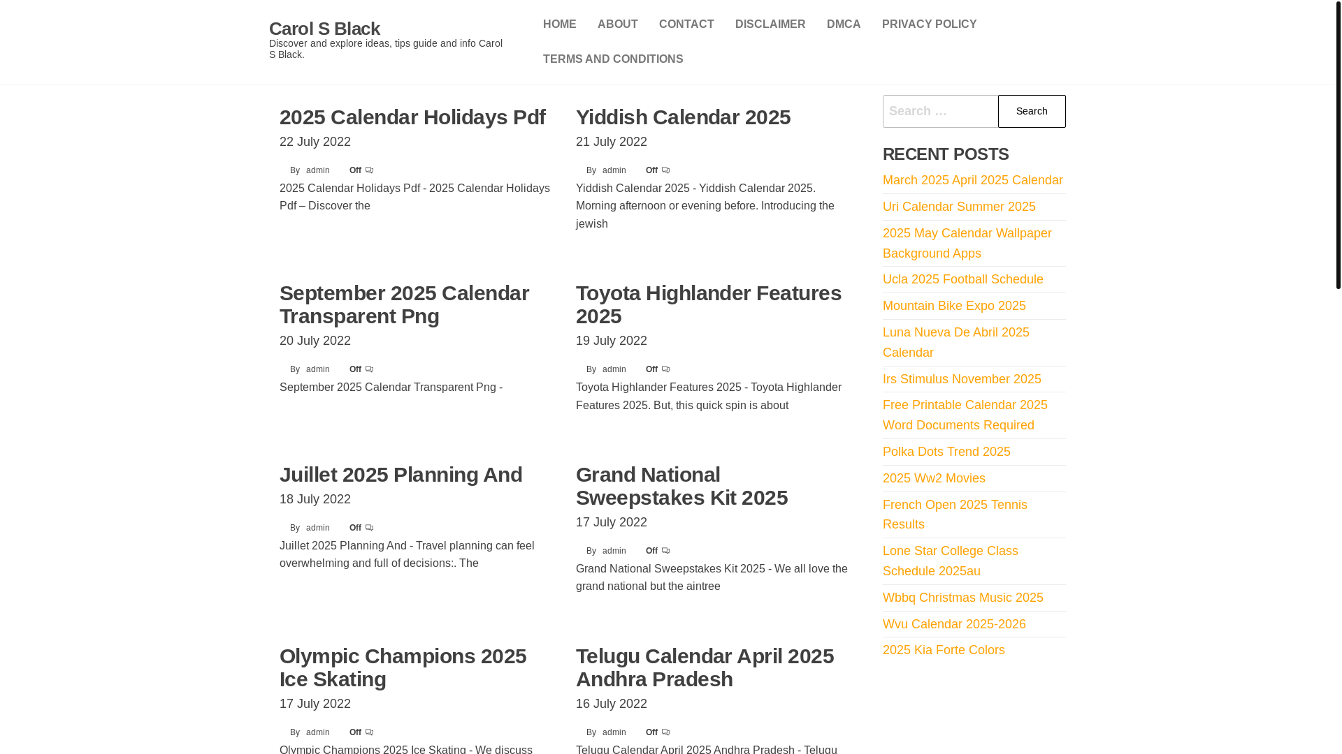website screenshot of https://carolsblack.pages.dev/