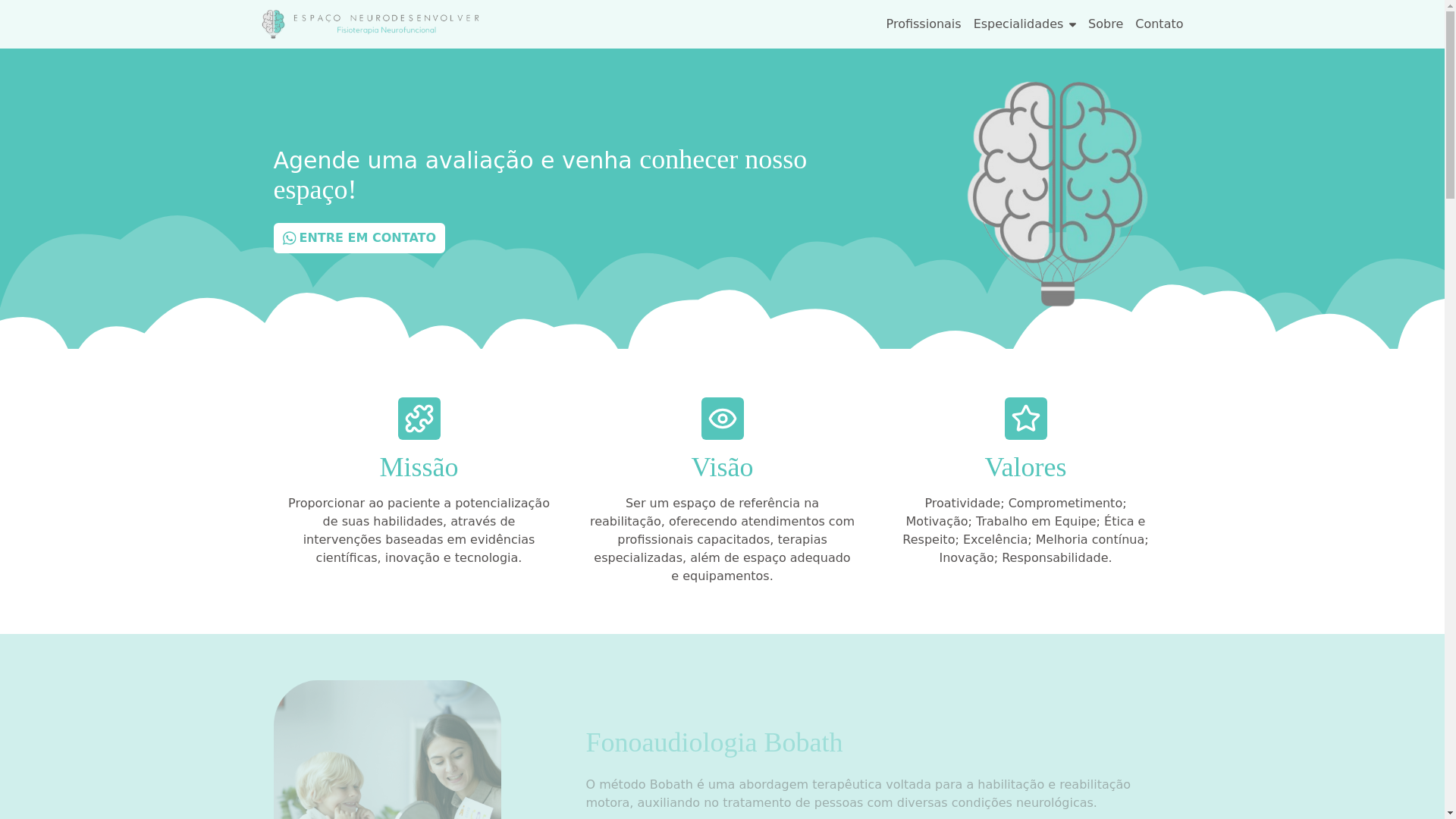 website screenshot of https://espaconeurodesenvolver.pages.dev/