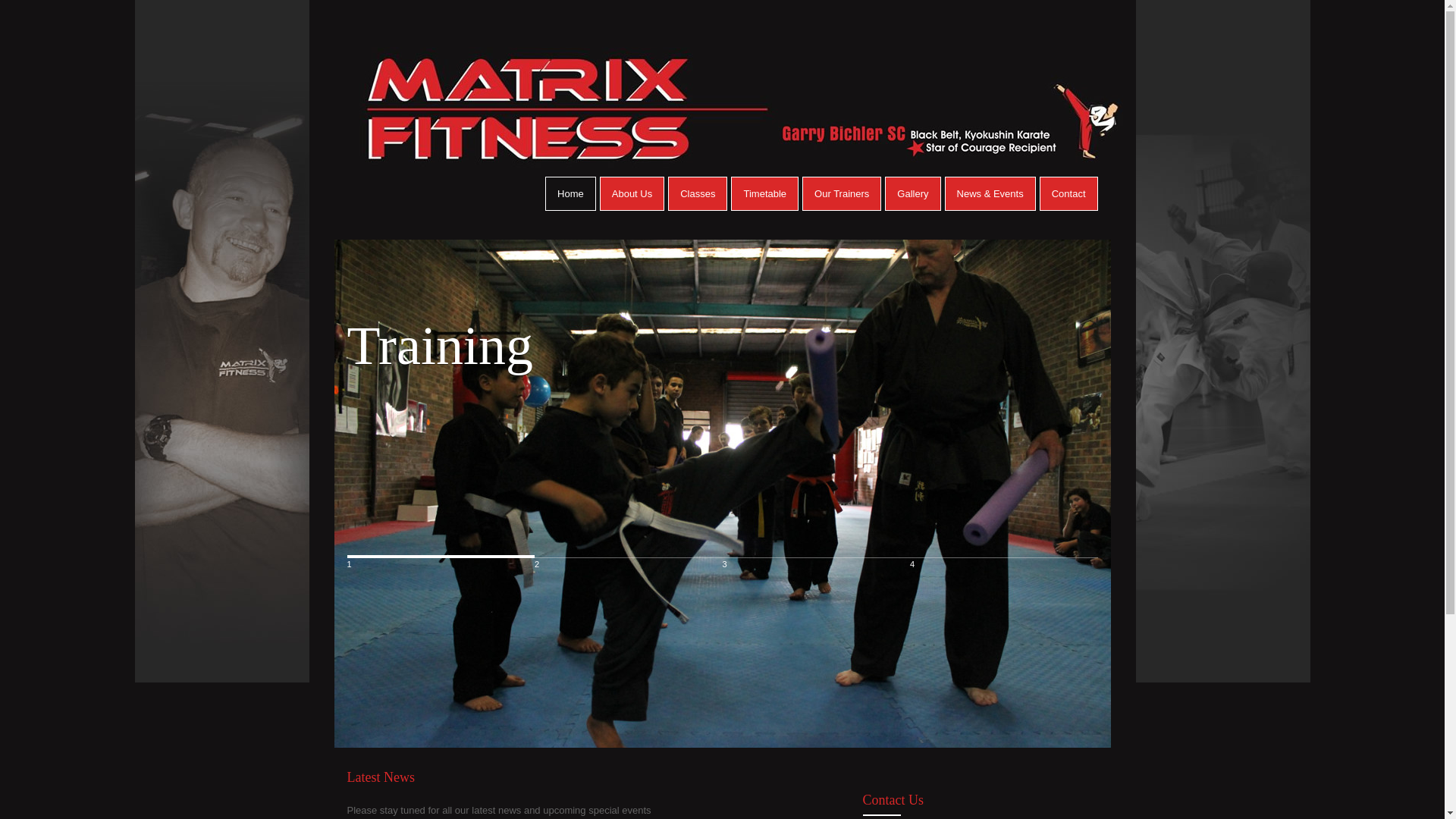 website screenshot of https://matrixfitnesstraining.online/
