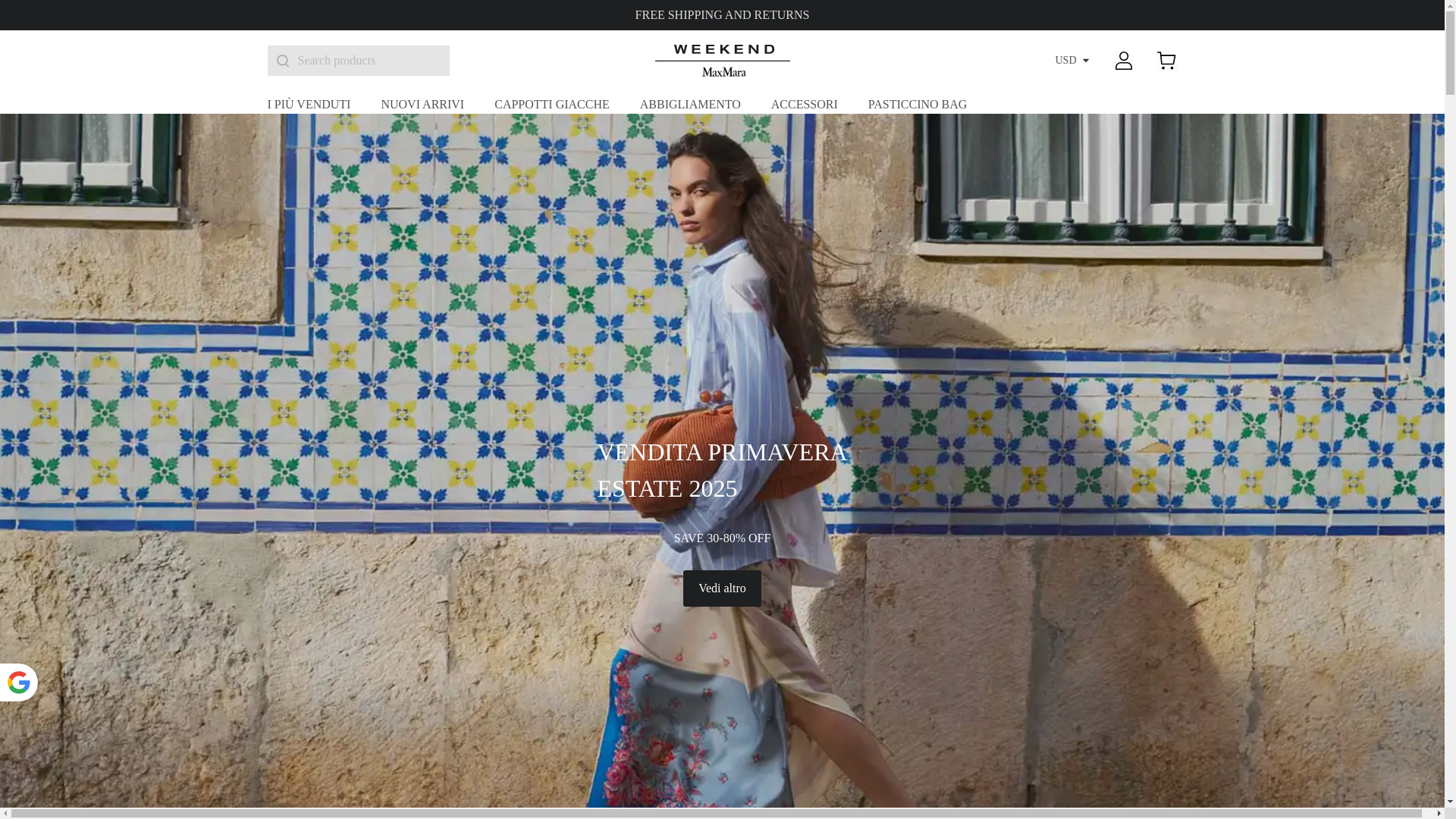 website screenshot of https://weekend-maxmararetail.shop/
