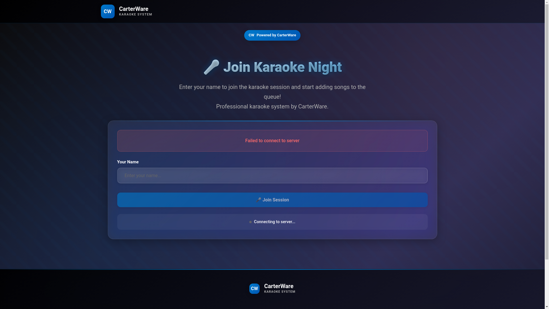 website screenshot of https://karaokebar.pro/
