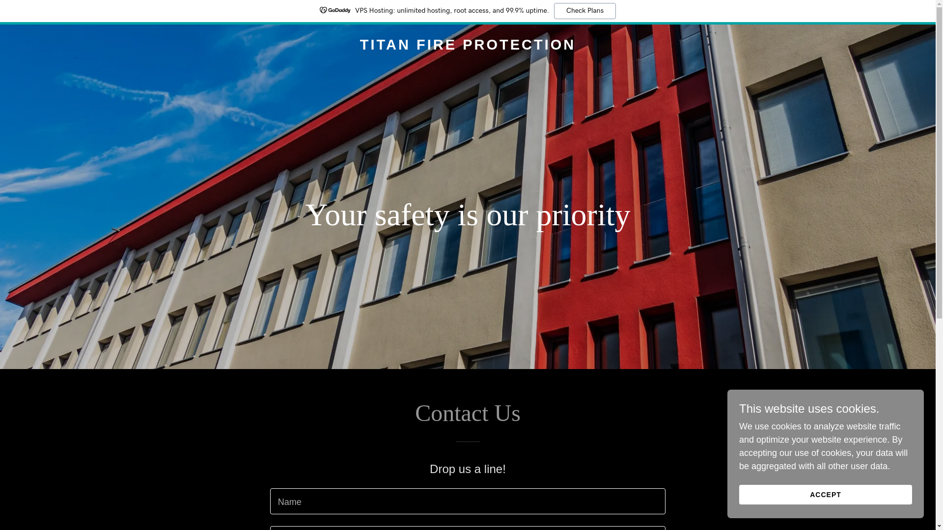 website screenshot of https://titanfirect.com/