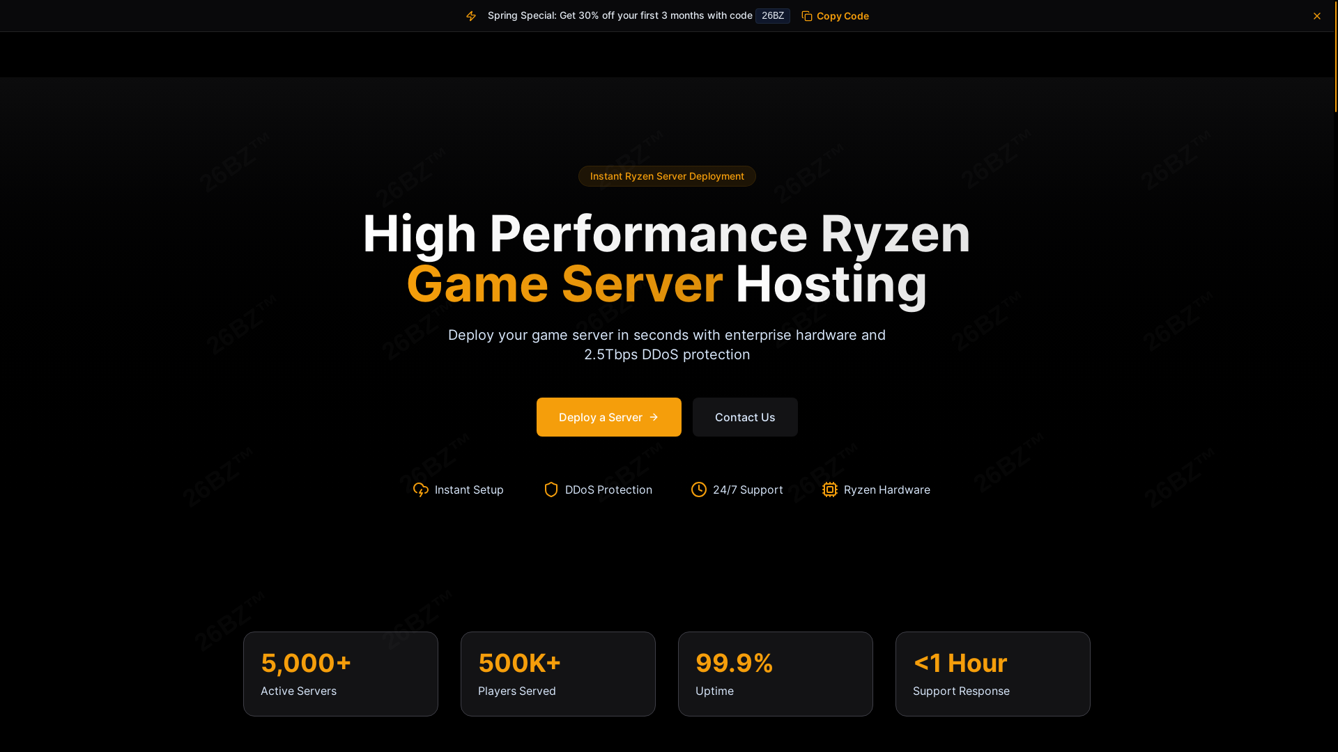 website screenshot of https://voltforge-template.pages.dev/