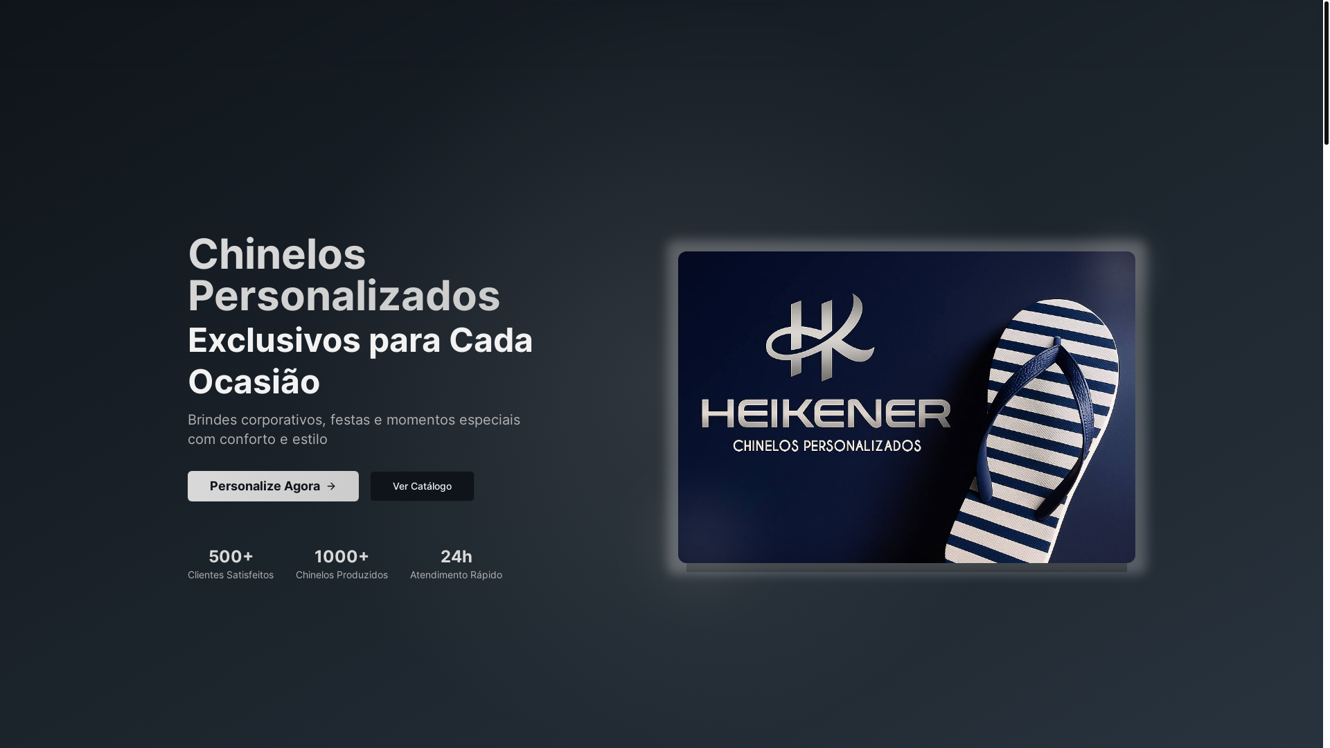 website screenshot of https://heikener.com.br/
